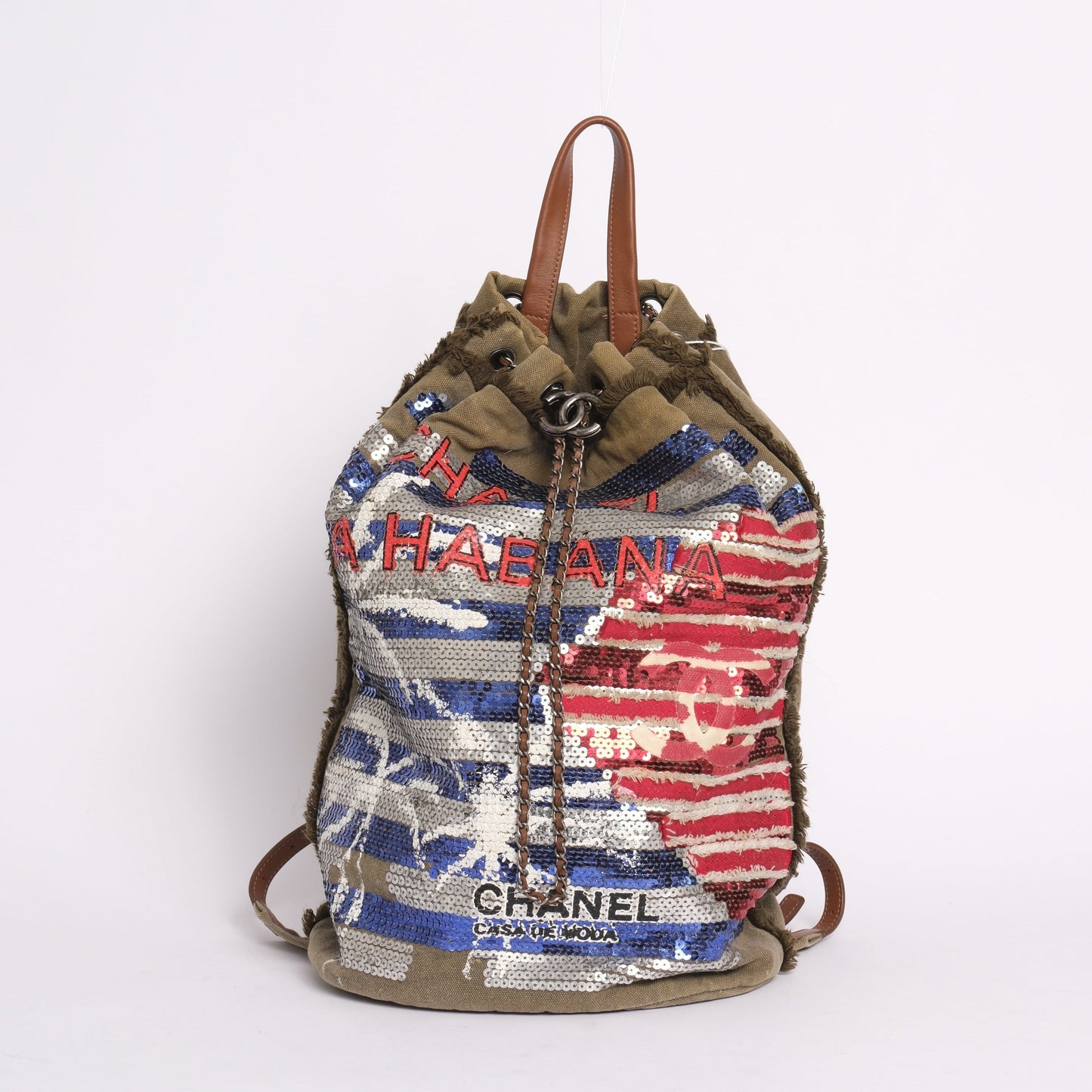 RARE Chanel 2017 Sequin Cubano Trip Backpack