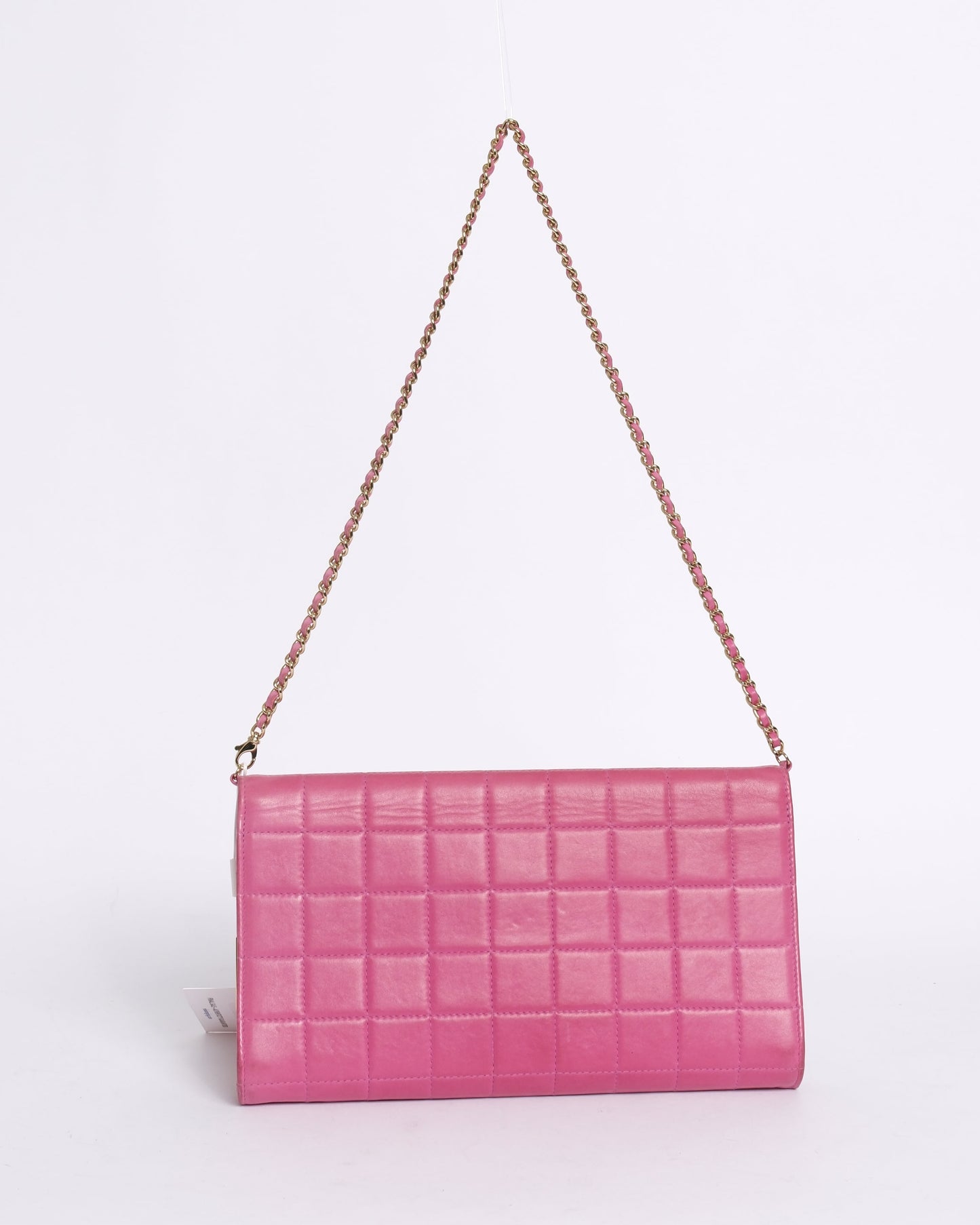 Chanel Pink Lambskin Leather Chocolate Bar Shoulder Bag