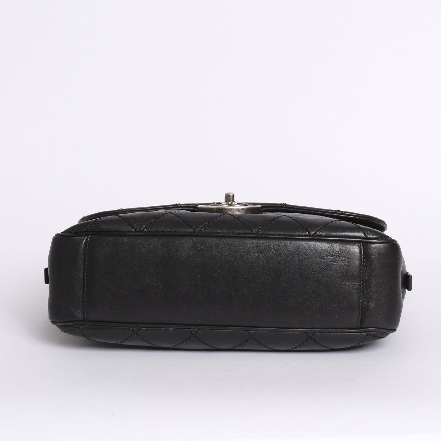 Chanel Black Lambskin Leather Paris-Edinburgh Flap