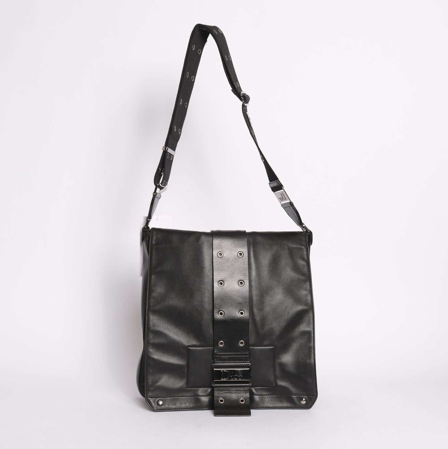 Christian Dior Black Leather Street Chic Crossbody Bag