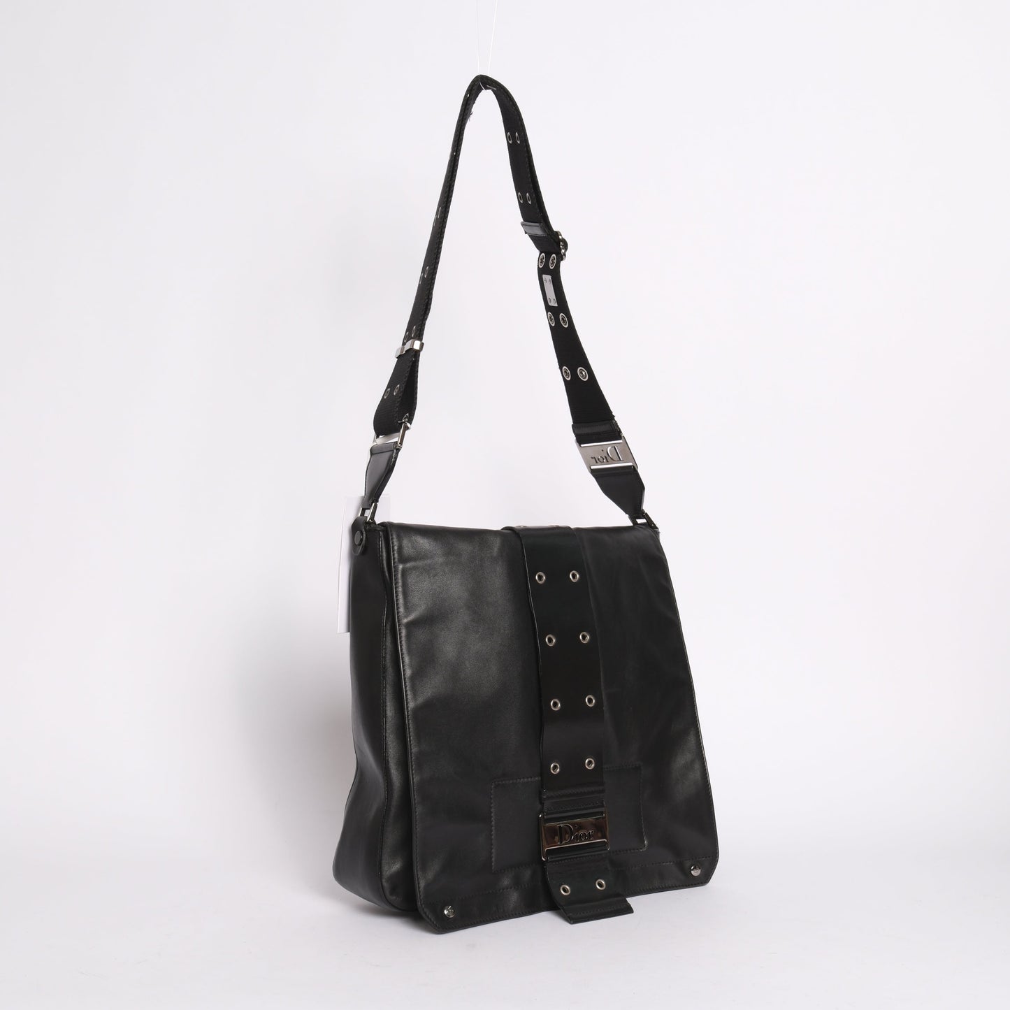 Christian Dior Black Leather Street Chic Crossbody Bag