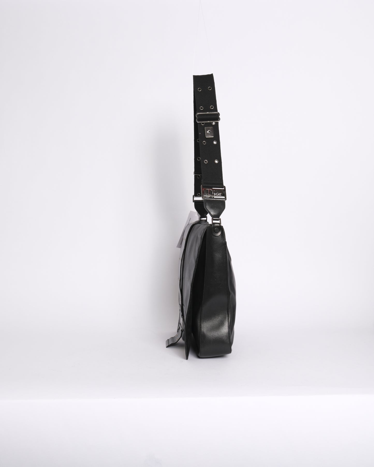 Christian Dior Black Leather Street Chic Crossbody Bag