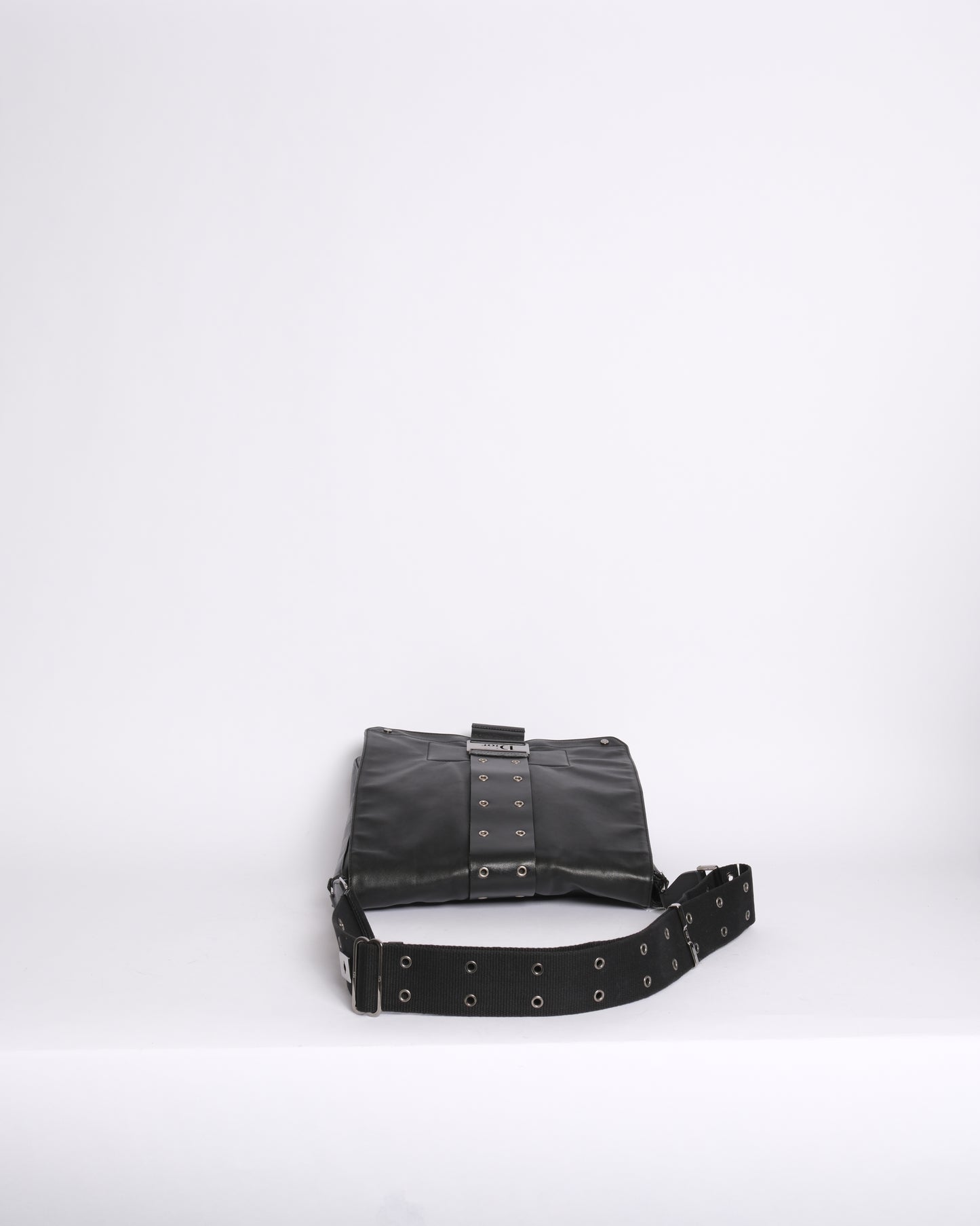 Christian Dior Black Leather Street Chic Crossbody Bag