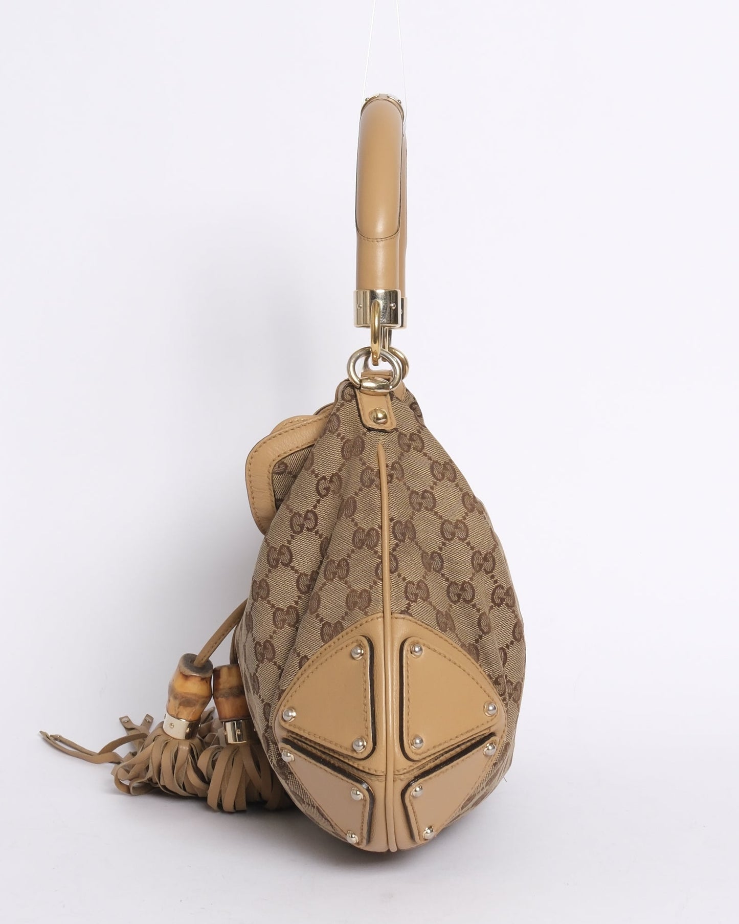Gucci Brown Monogram Canvas Babouska Indy Shoulder
