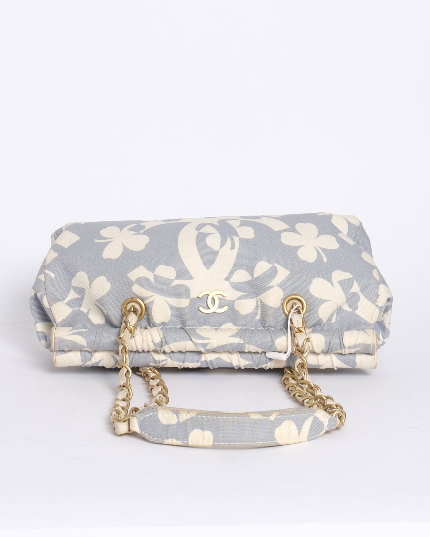 Chanel Light Blue Canvas CoCo Mark Chain Shoulder Bag