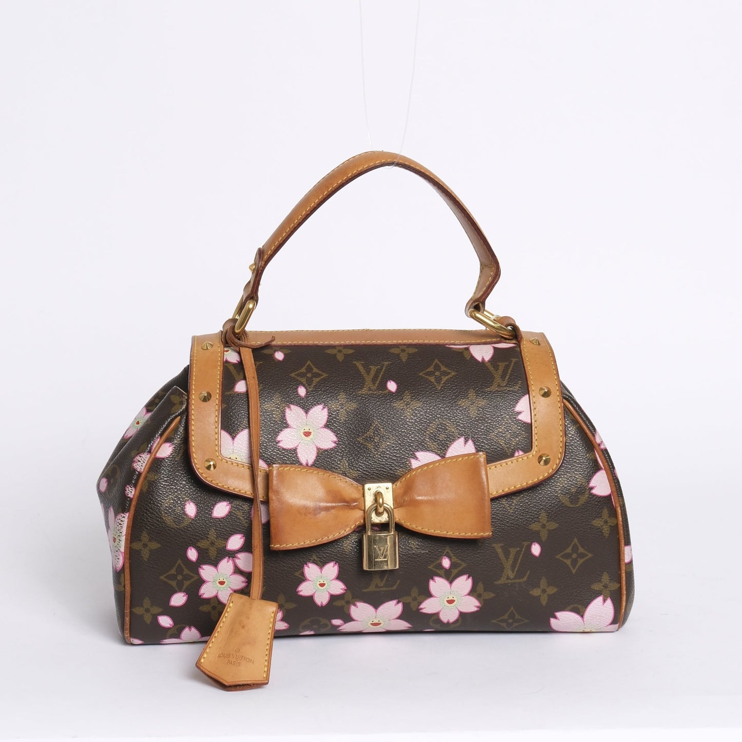 Louis Vuitton Brown Monogram Cherry Blossom Sac Retro Handbag