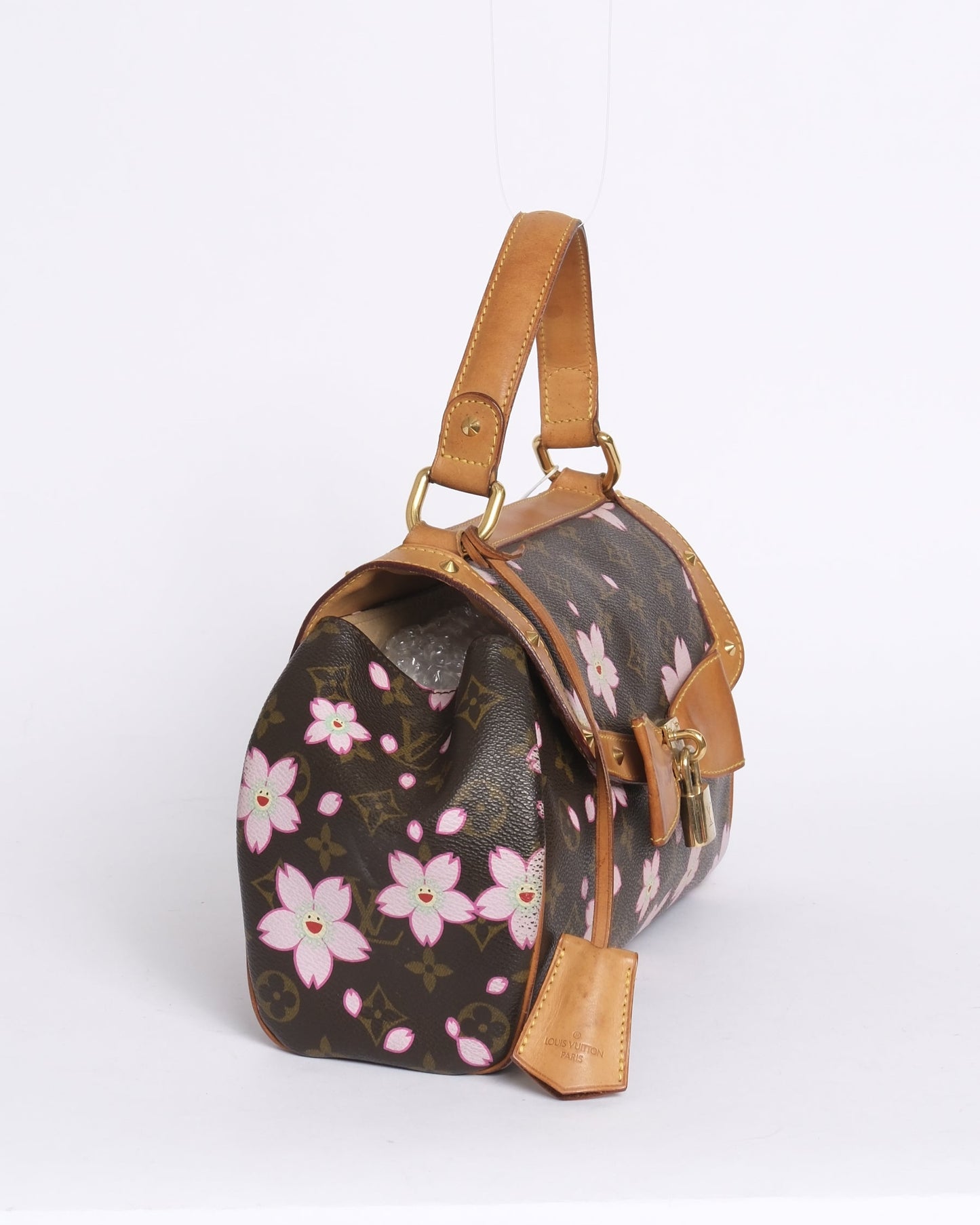 Louis Vuitton Brown Monogram Cherry Blossom Sac Retro Handbag