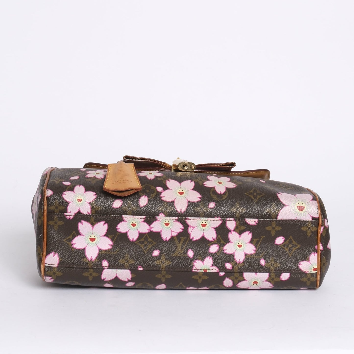 Louis Vuitton Brown Monogram Cherry Blossom Sac Retro Handbag
