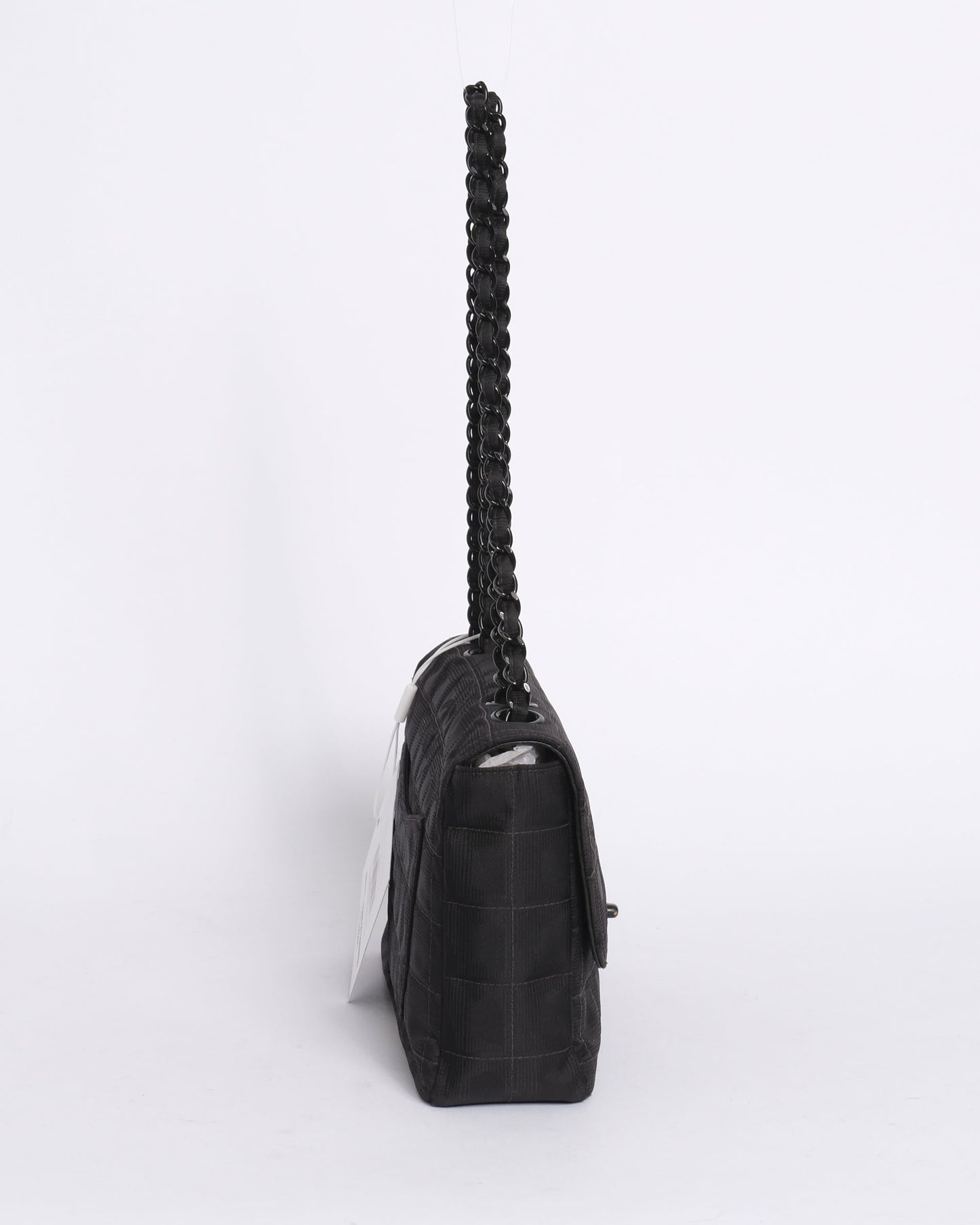 Chanel Black Travel Line Nylon Flap