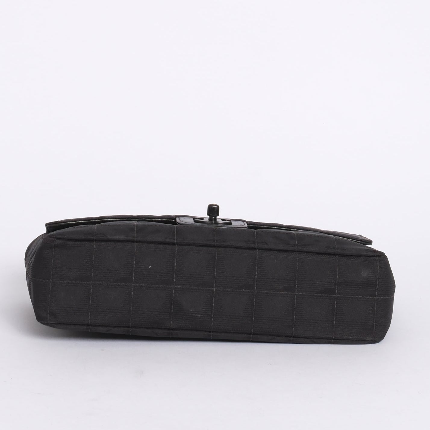 Chanel Black Travel Line Nylon Flap