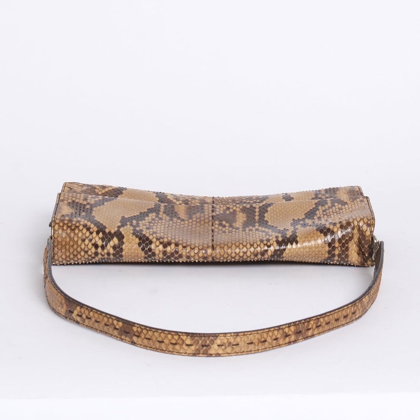 Prada Brown Python Leather Shoulder Bag