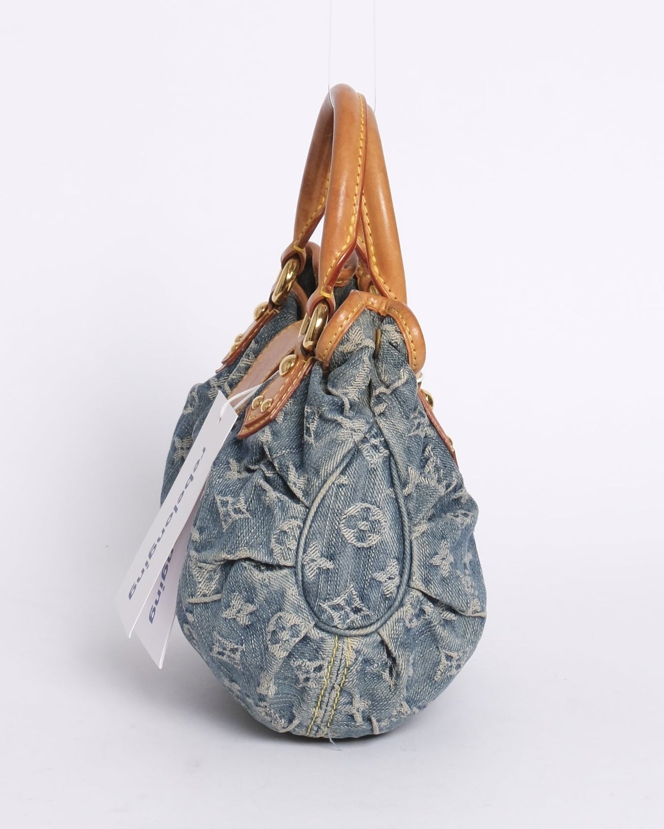 Louis Vuitton Denim Monogram Pleaty Handbag