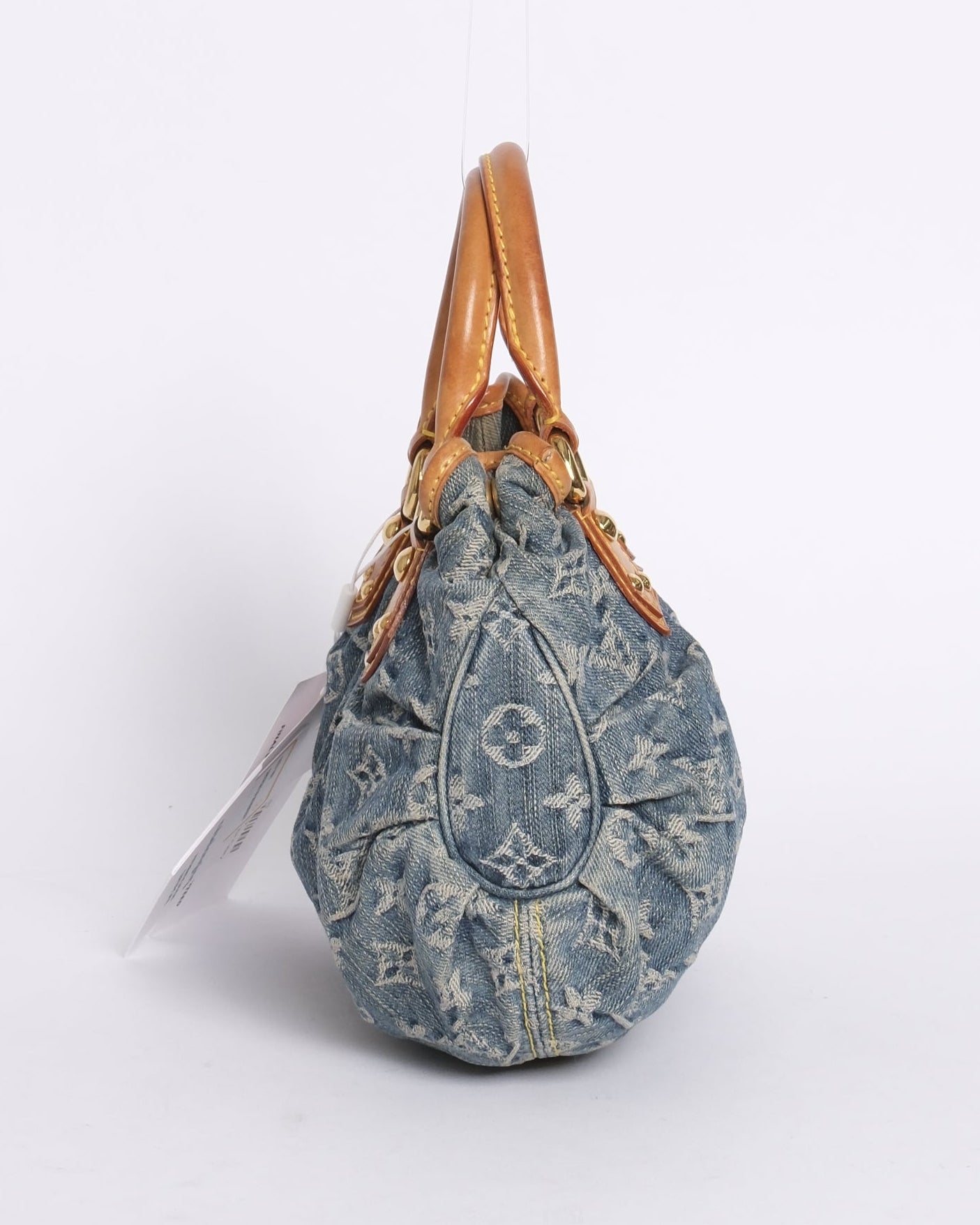 Louis Vuitton Denim Monogram Pleaty Handbag