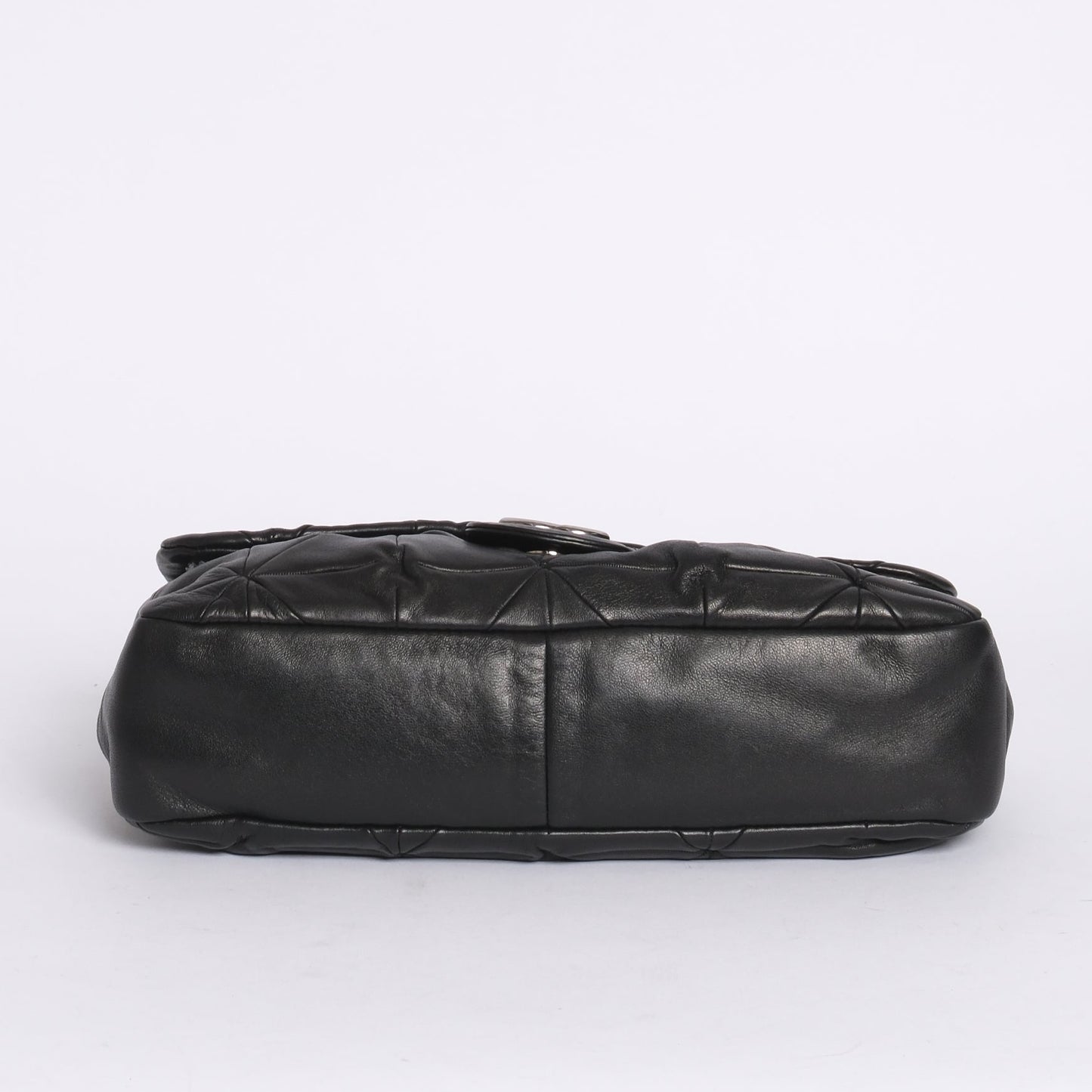 Chanel Black Lambskin Leather Origami Quilted Flap SHW