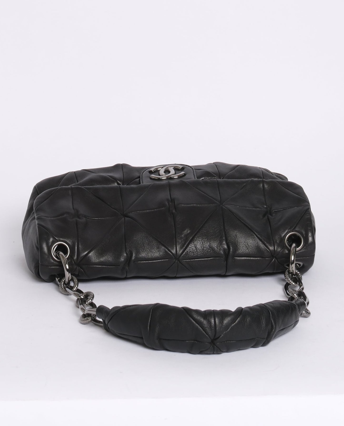 Chanel Black Lambskin Leather Origami Quilted Flap SHW