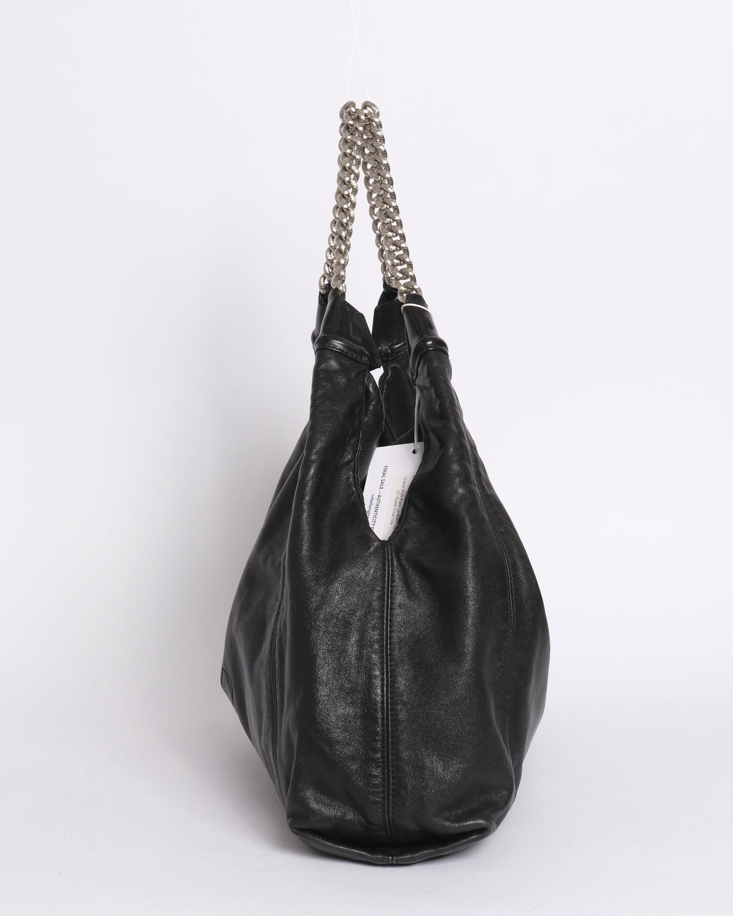 Chanel 2008 Black Lambskin Leather CC Rodeo Drive Tote
