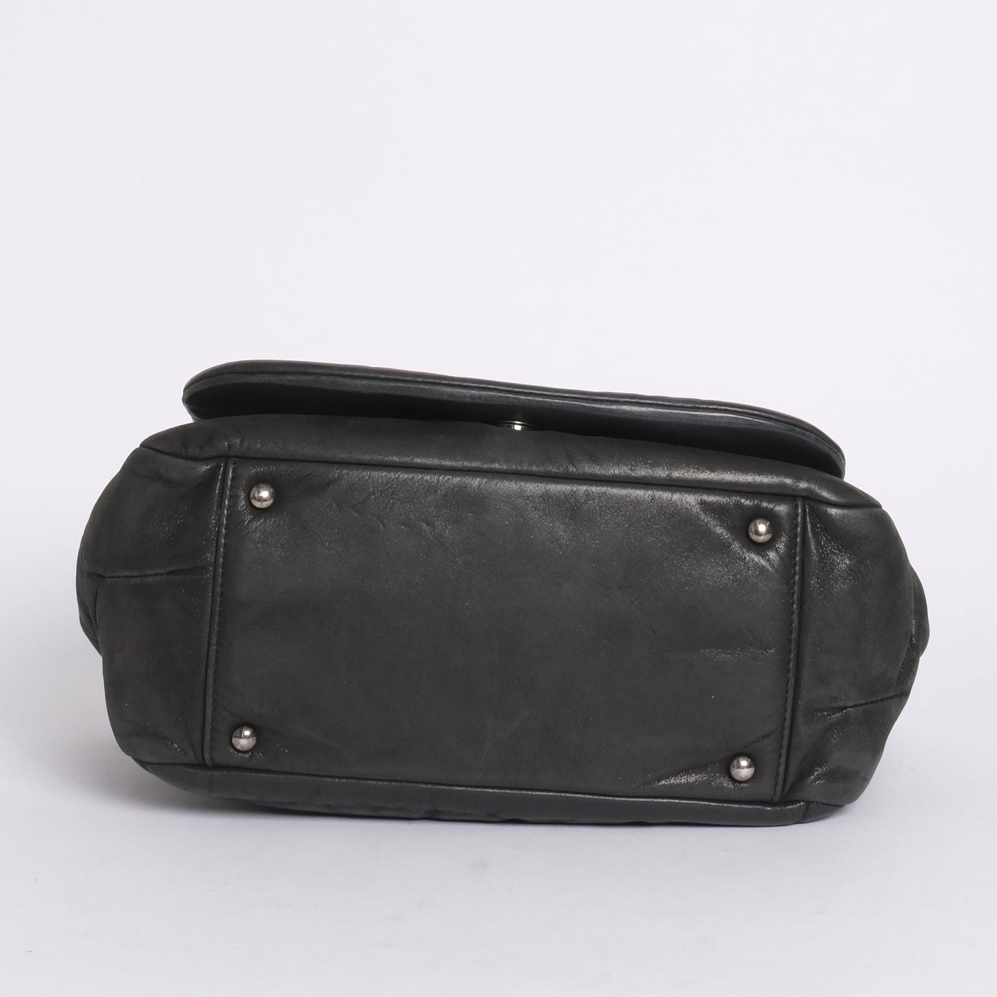 Chanel Black Lambskin Leather Iridescent CC Glint Accordion Flap