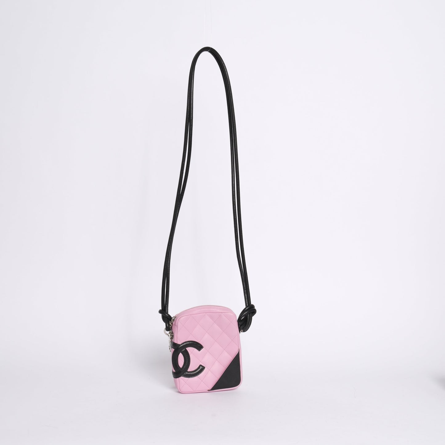 Chanel Pink Lambskin Leather Cambon Ligne Crossbody