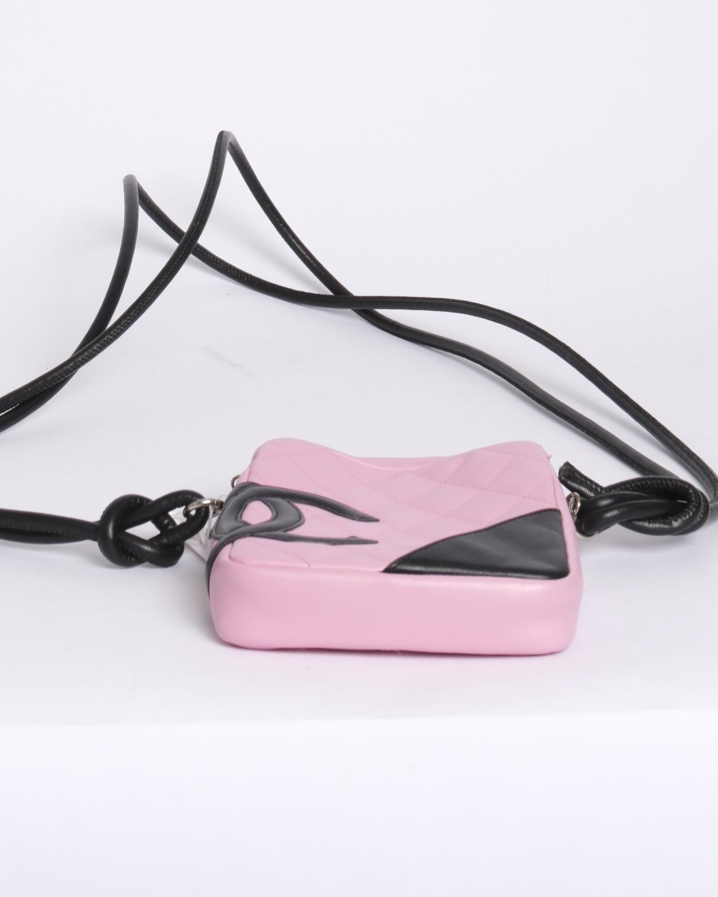 Chanel Pink Lambskin Leather Cambon Ligne Crossbody