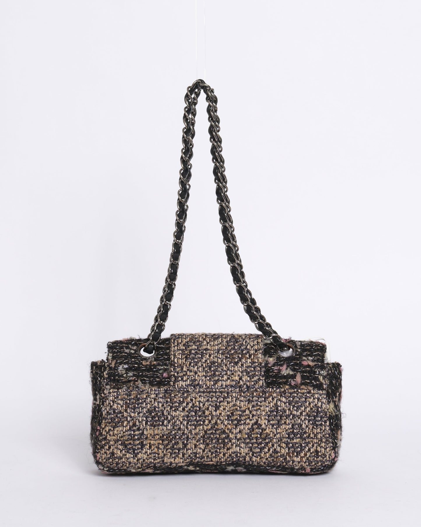 Chanel 2004 Multicolored Tweed Dark Fantasy Chain Flap