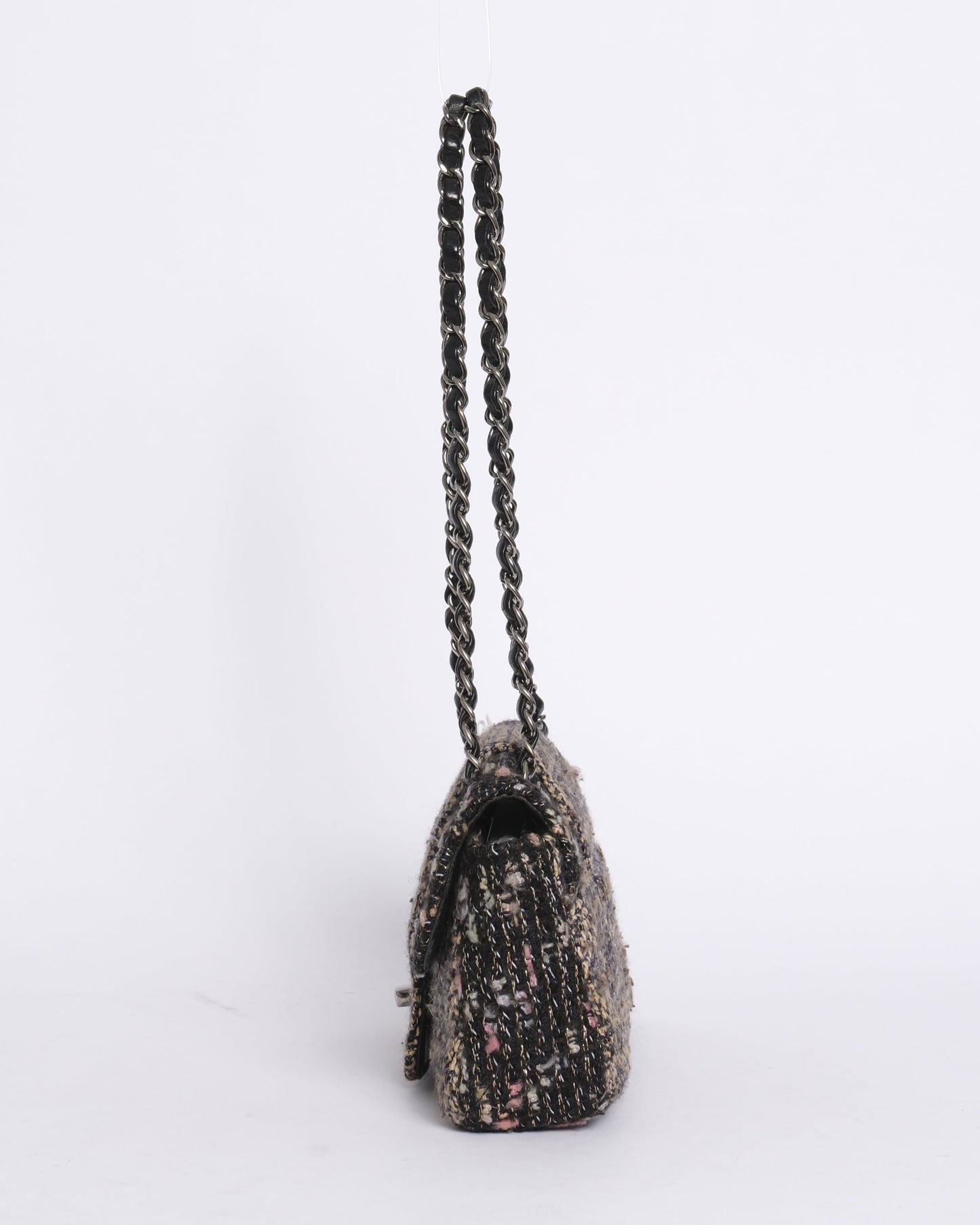 Chanel 2004 Multicolored Tweed Dark Fantasy Chain Flap