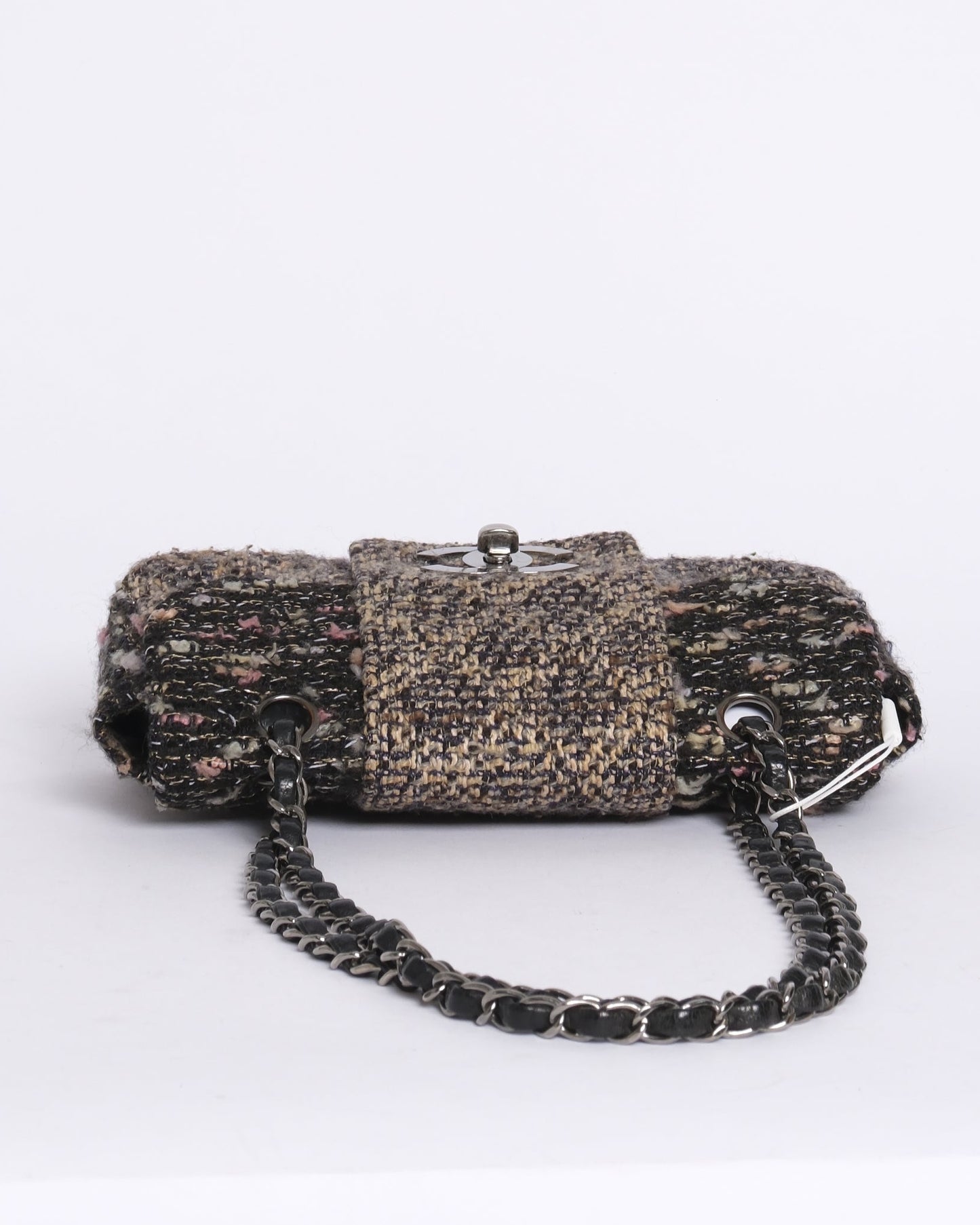 Chanel 2004 Multicolored Tweed Dark Fantasy Chain Flap