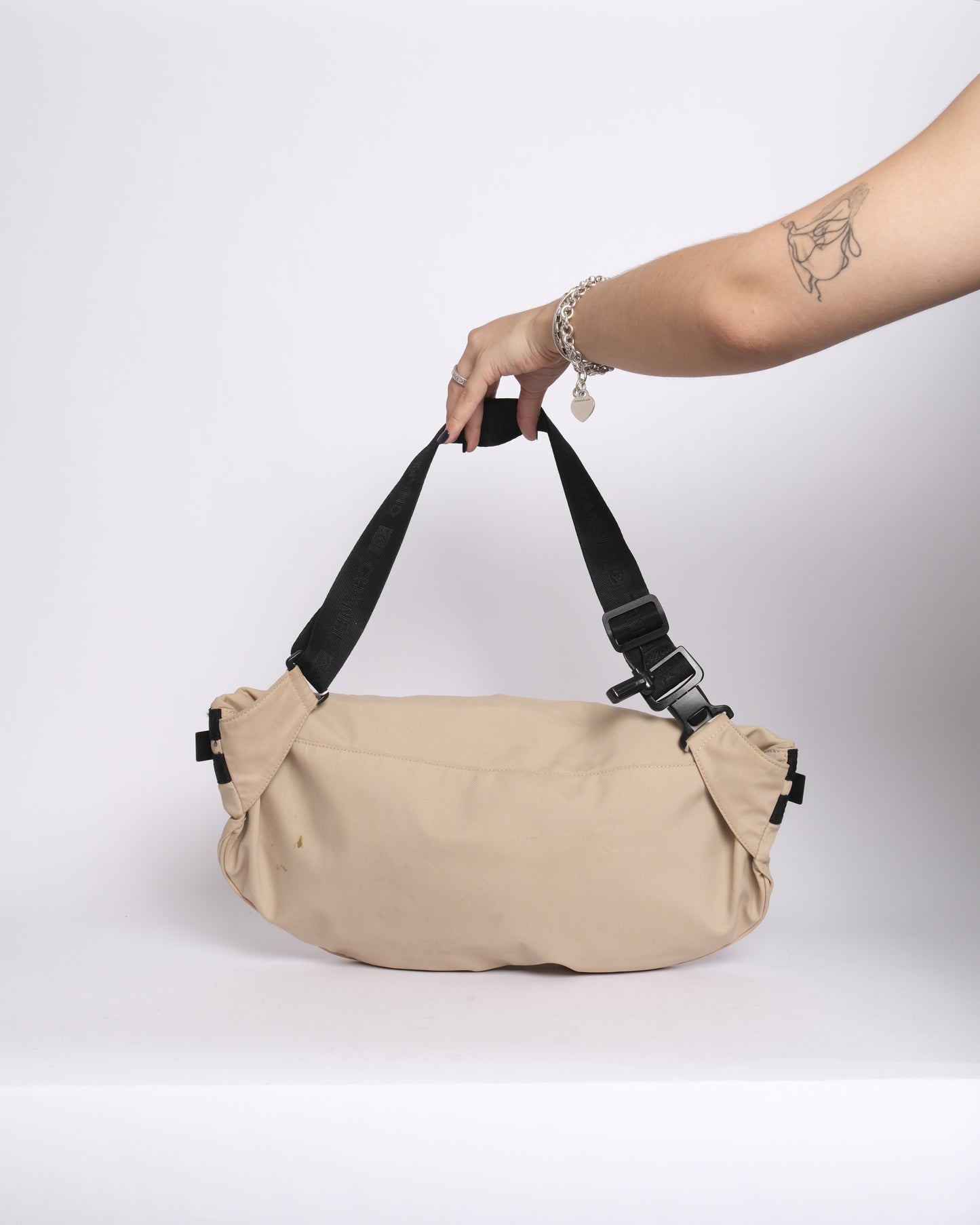 Chanel Ivory Nylon Sports Belt Bag