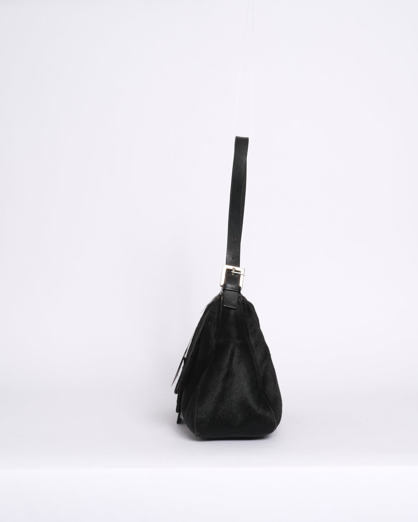 Fendi Black Ponyhair Mamma Baguette