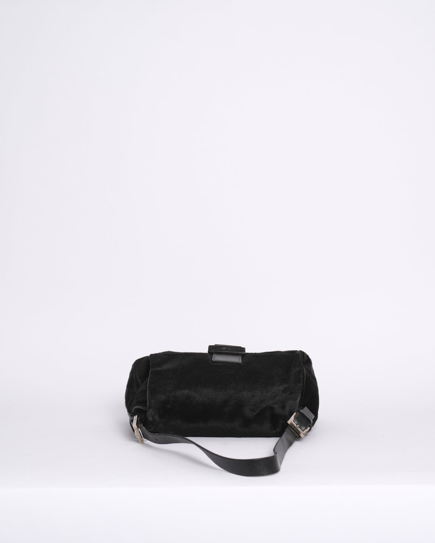 Fendi Black Ponyhair Mamma Baguette