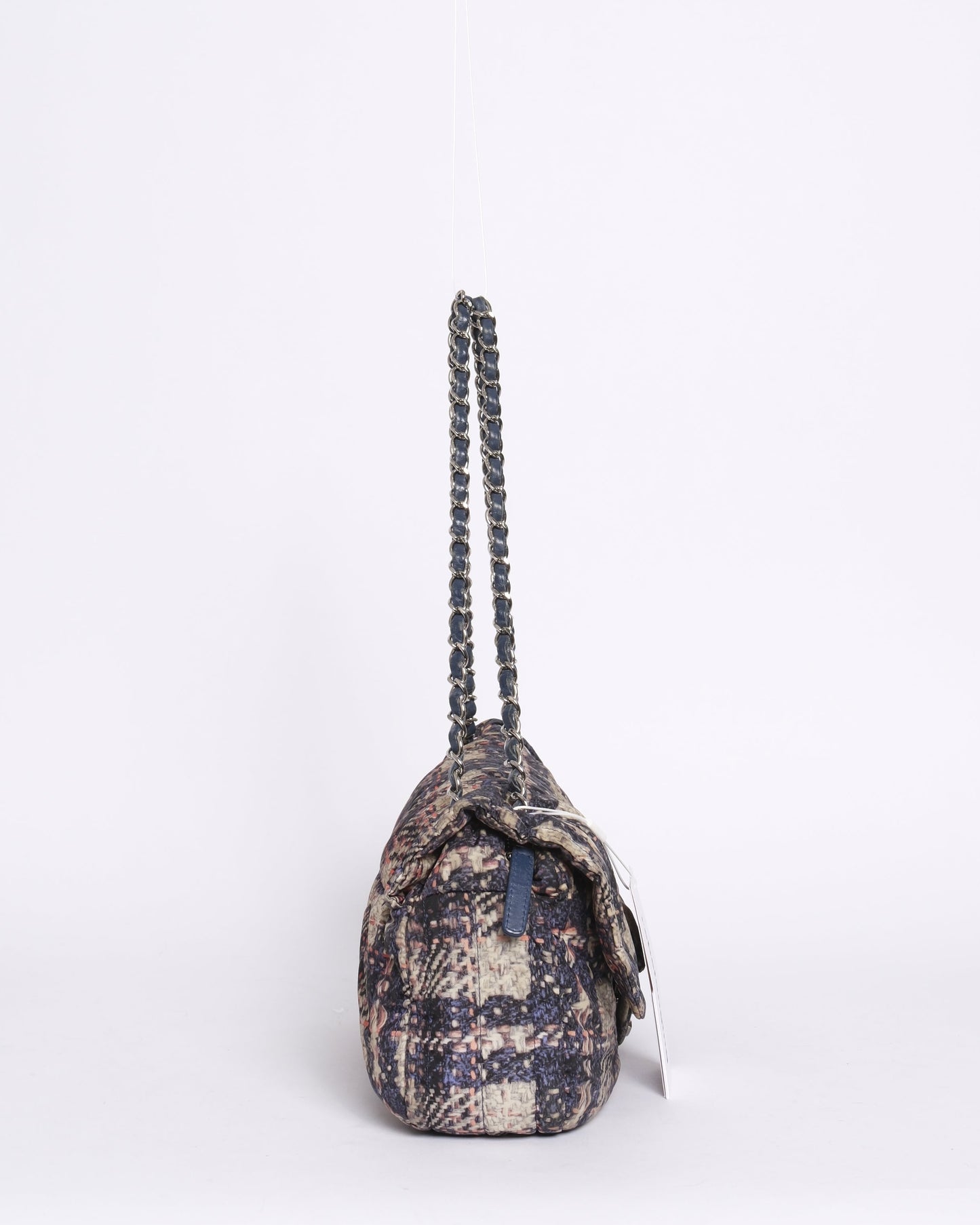 Chanel Multicolor Nylon Printed Tweed Flap
