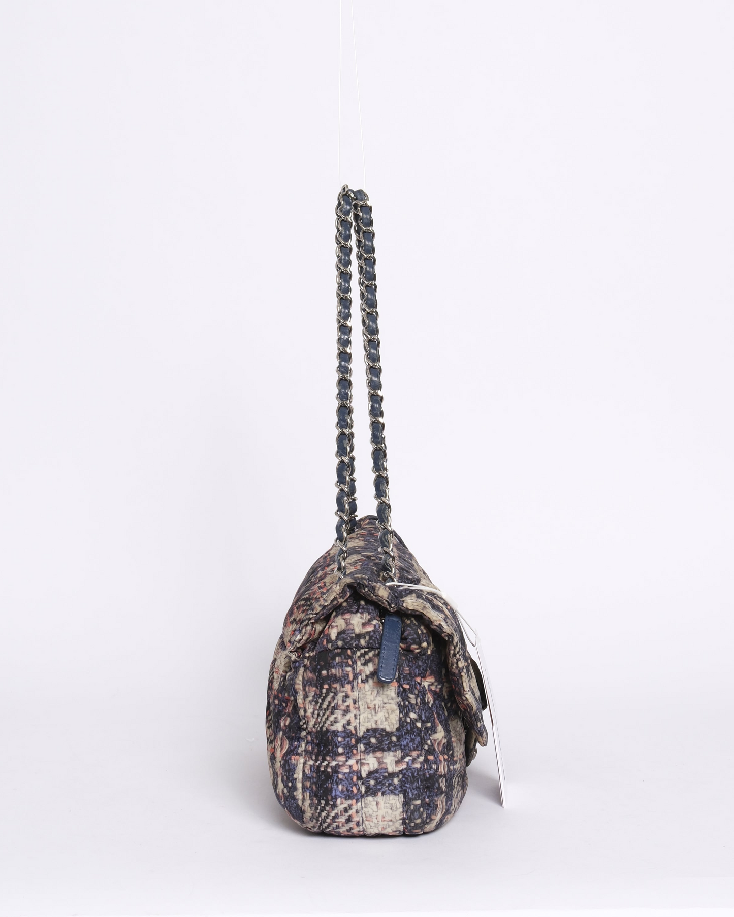 Chanel Multicolor Nylon Printed Tweed Flap