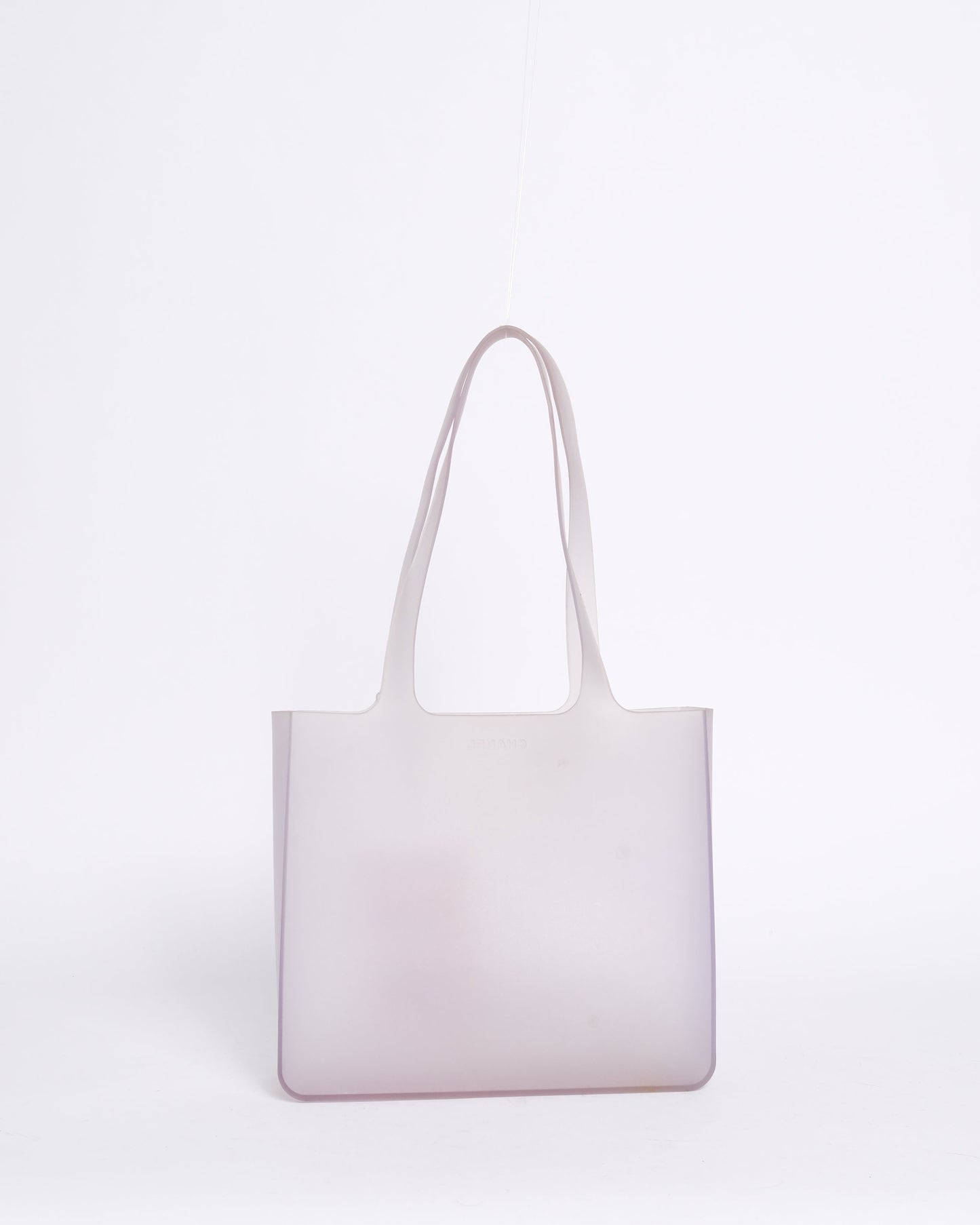 Chanel 2018 Gray PVC Tote Bag