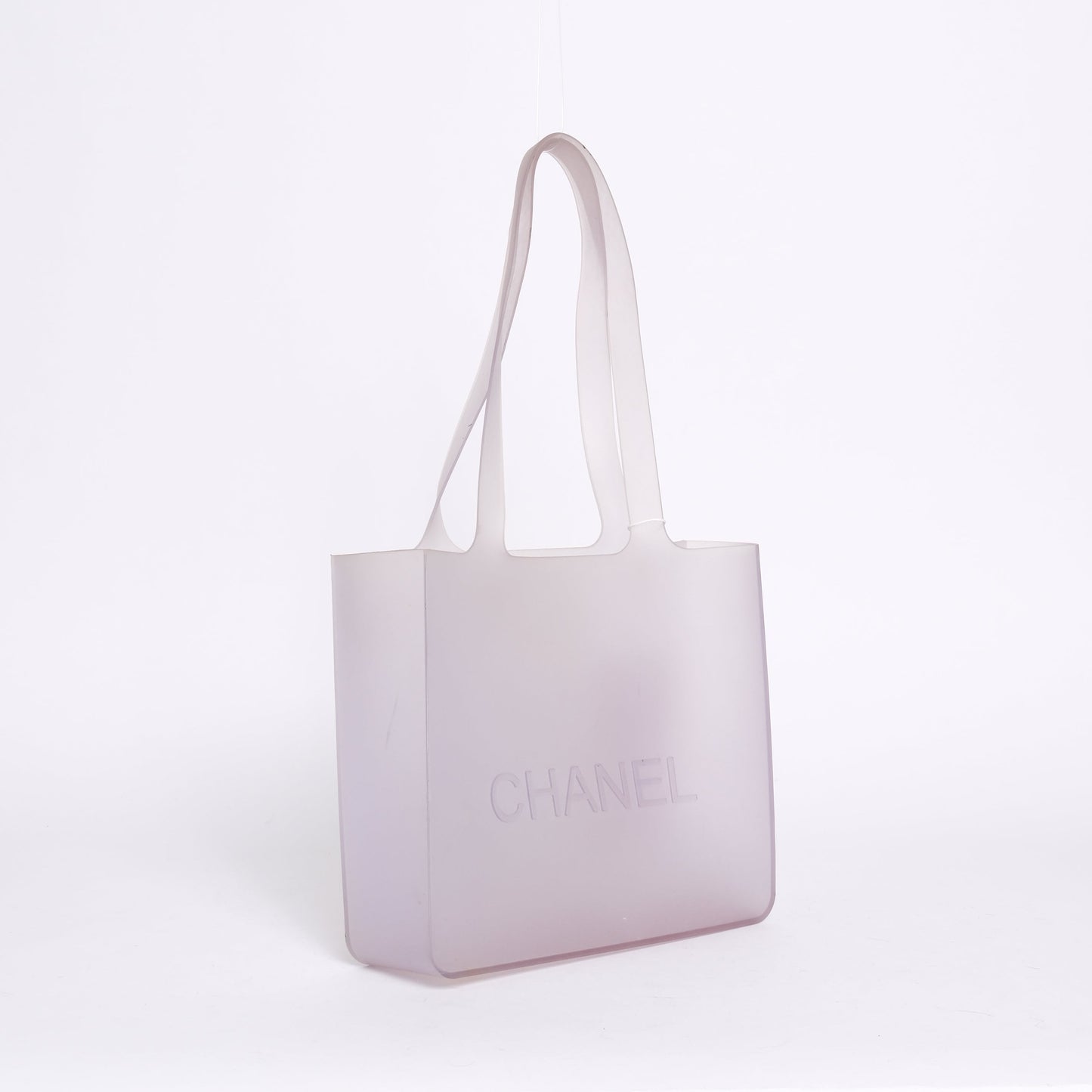 Chanel 2018 Gray PVC Tote Bag