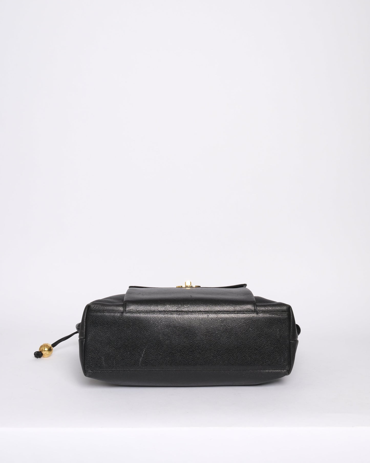 Chanel Caviar Jumbo Pocket Shoulder Tote Bag