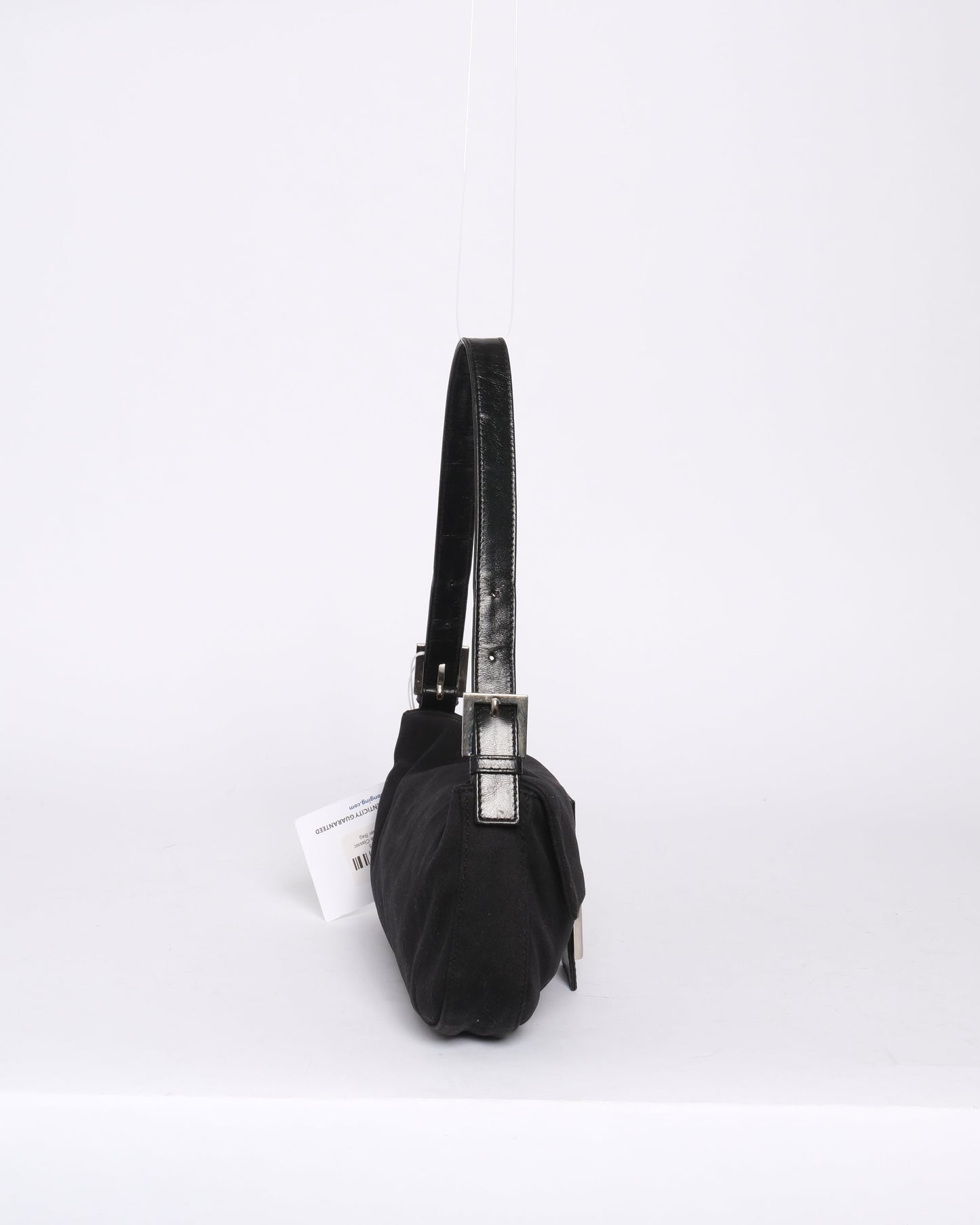 Fendi Black Neoprene Classic Baguette Shoulder Bag