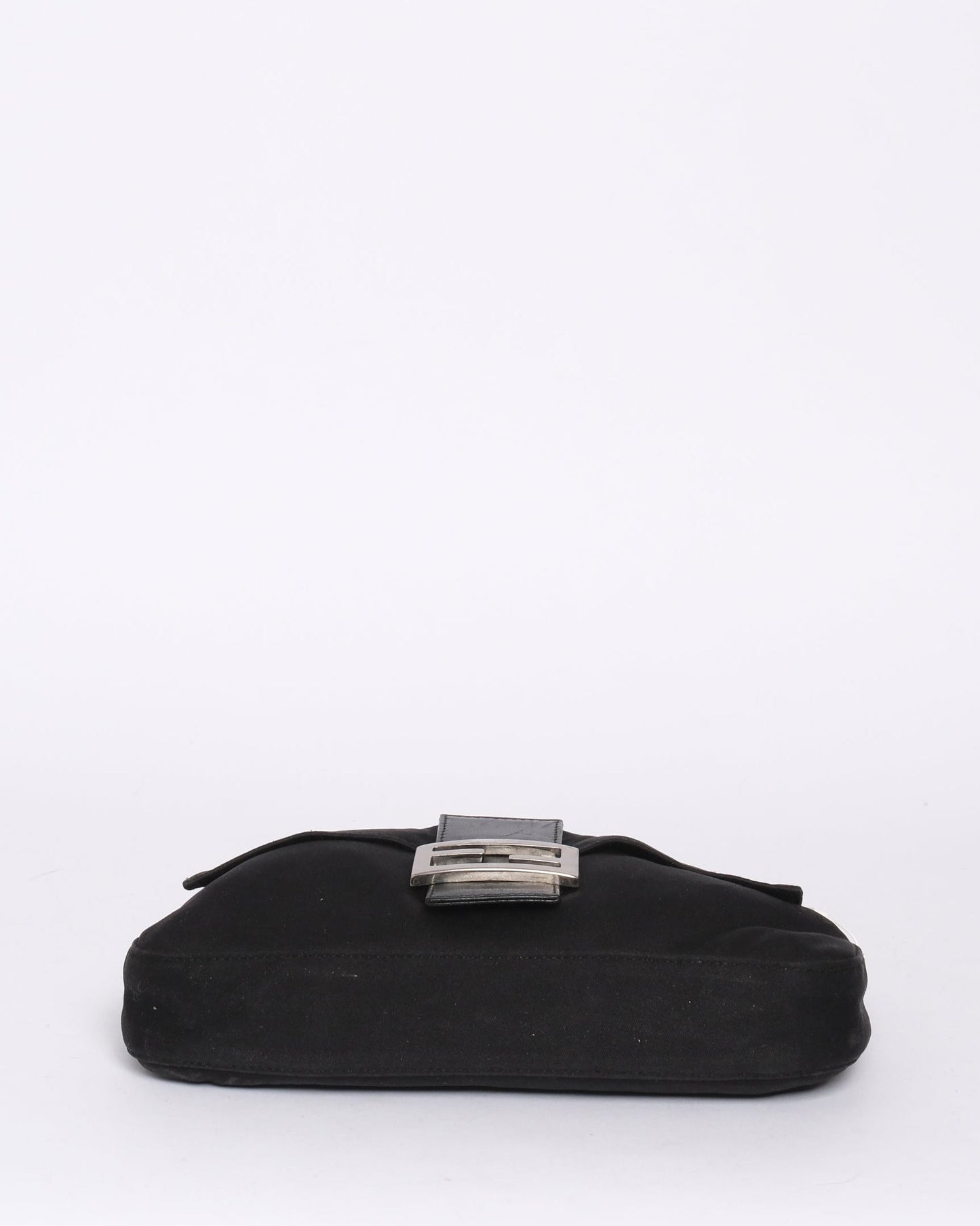 Fendi Black Neoprene Classic Baguette Shoulder Bag