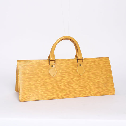 Louis Vuitton Yellow Epi Leather Sac Triangle Handbag