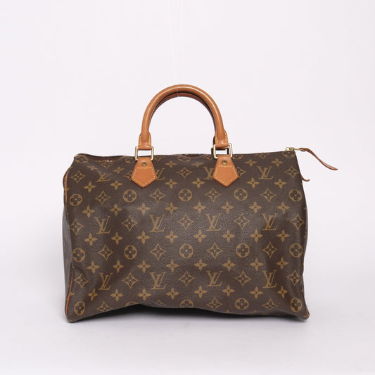 Louis Vuitton Brown Monogram Speedy 35