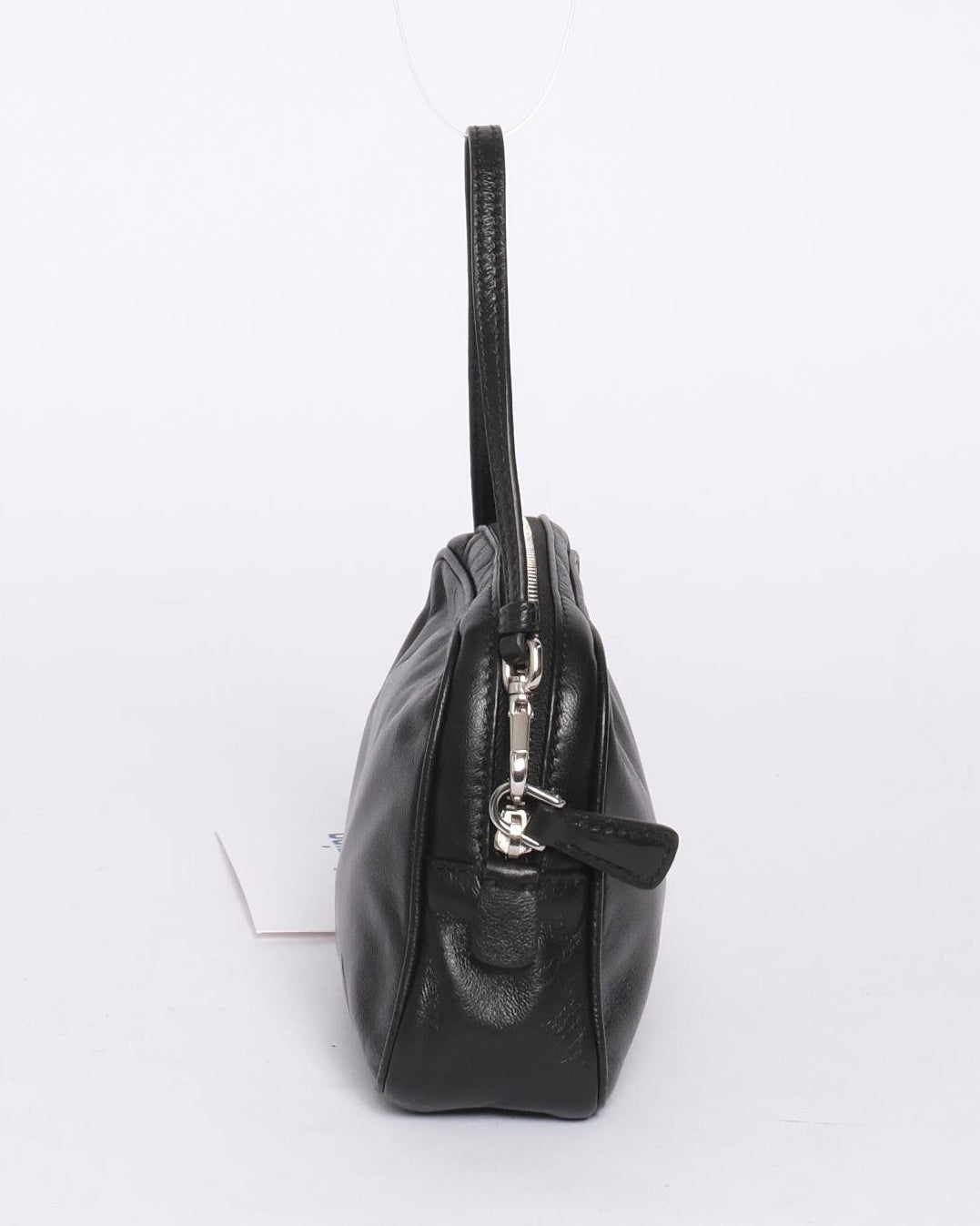 Prada Black Mini Lambskin Leather Pochette