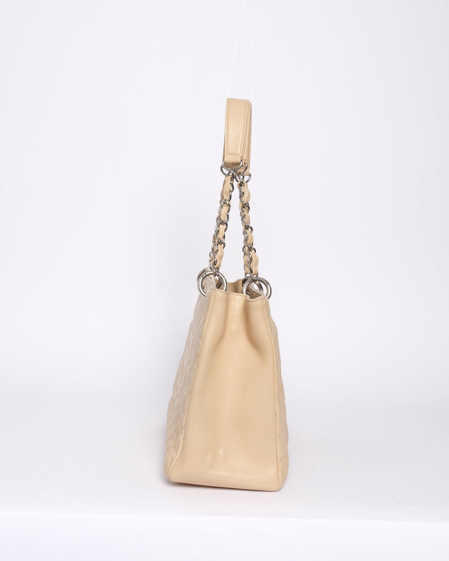 Chanel Beige Caviar Leather Grand Tote Bag