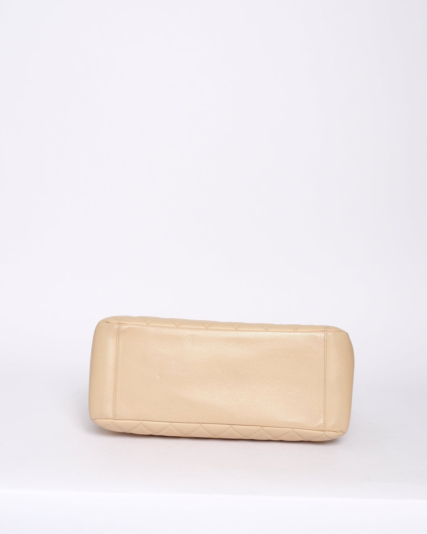 Chanel Beige Caviar Leather Grand Tote Bag