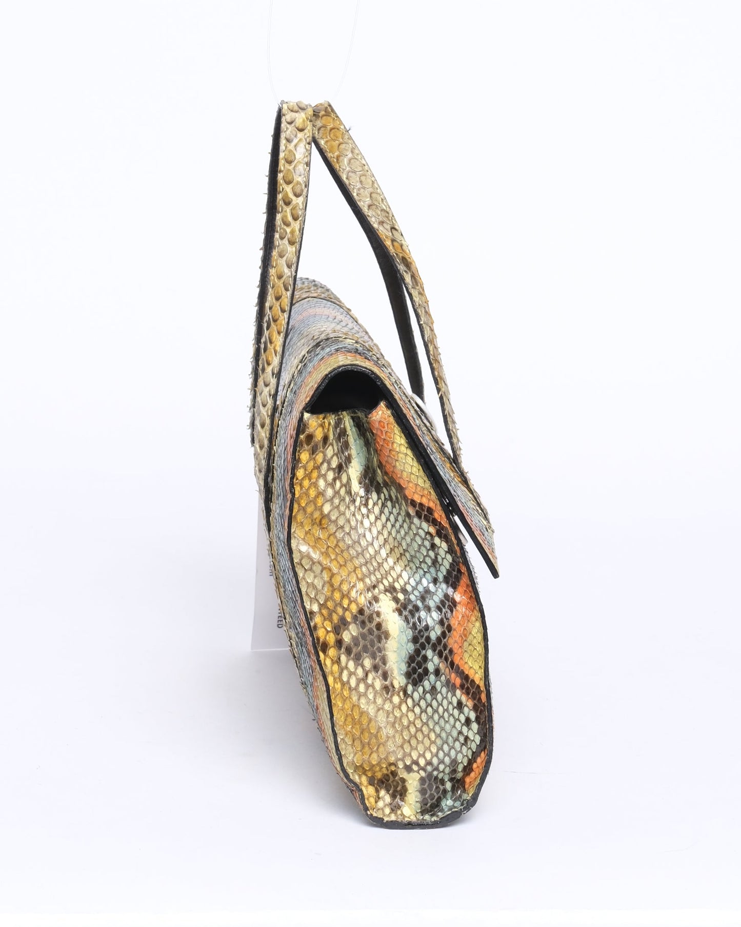 Chanel Multicolored Python Leather CC Top Handle Bag