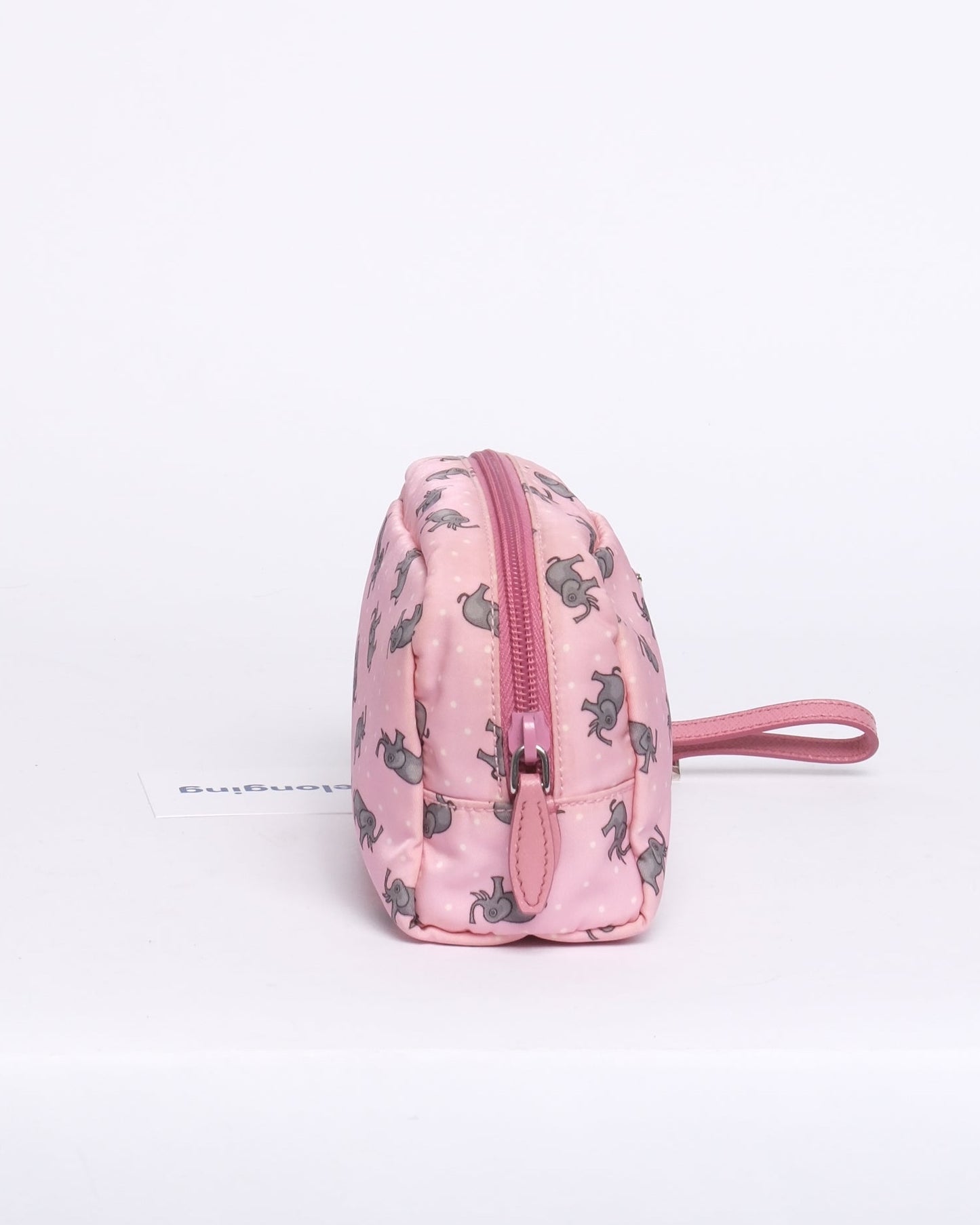 Prada Pink Nylon Elephant Pouch