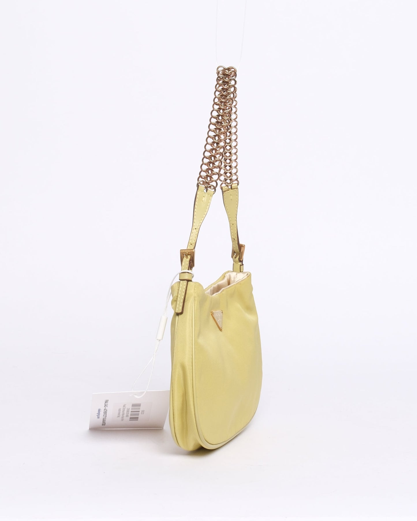 Prada Chartreuse Nylon Mini Handle Handle Bag