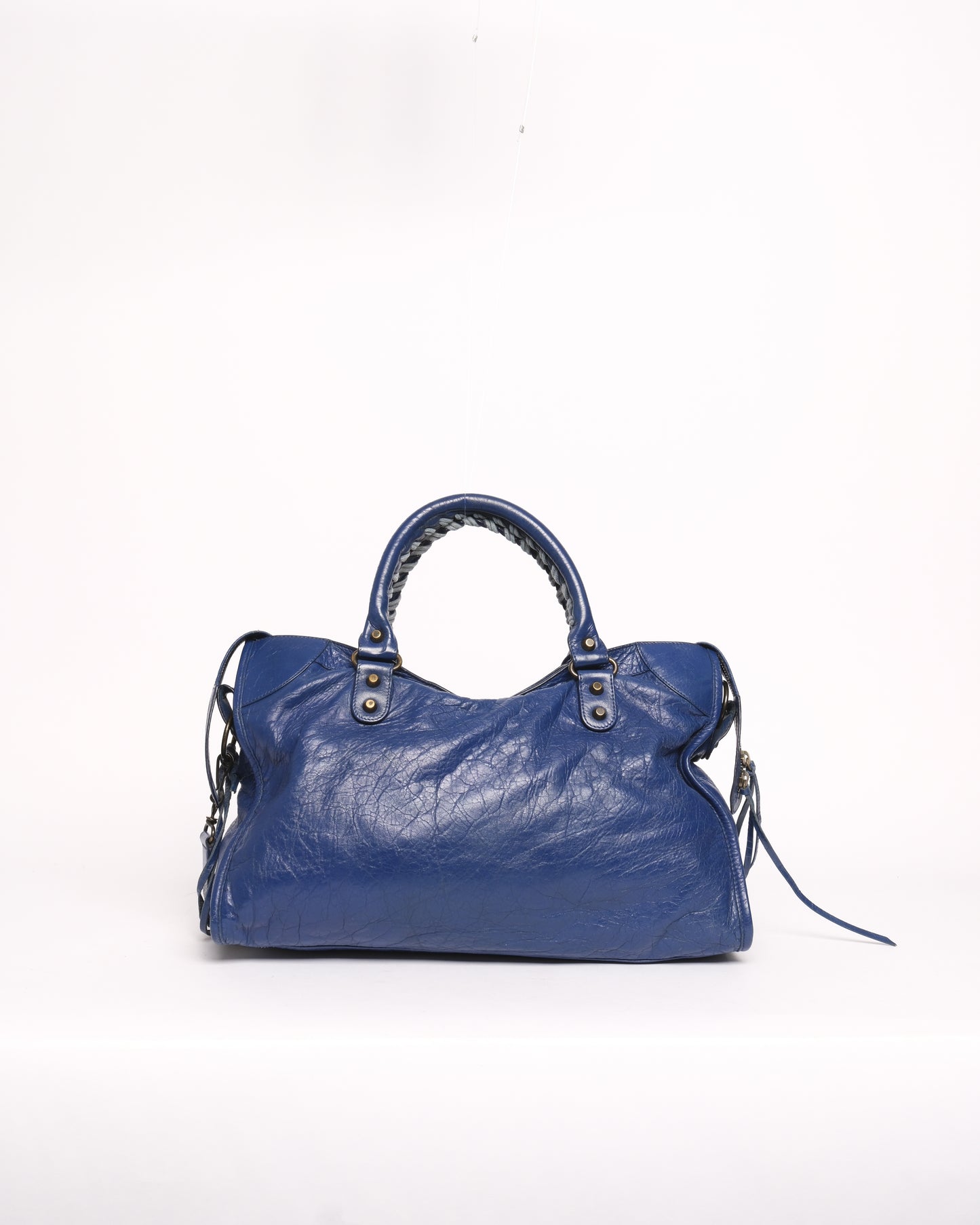 Balenciaga Navy Blue Leather City bag