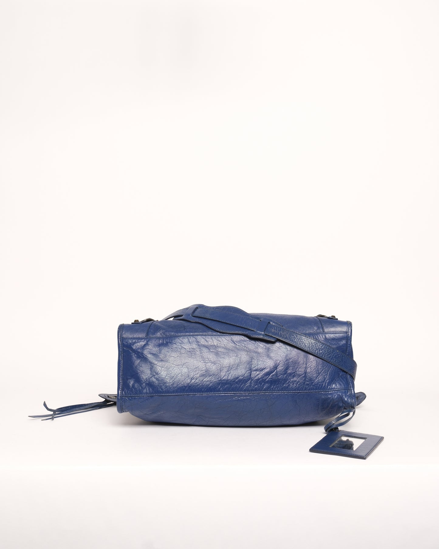 Balenciaga Navy Blue Leather City bag