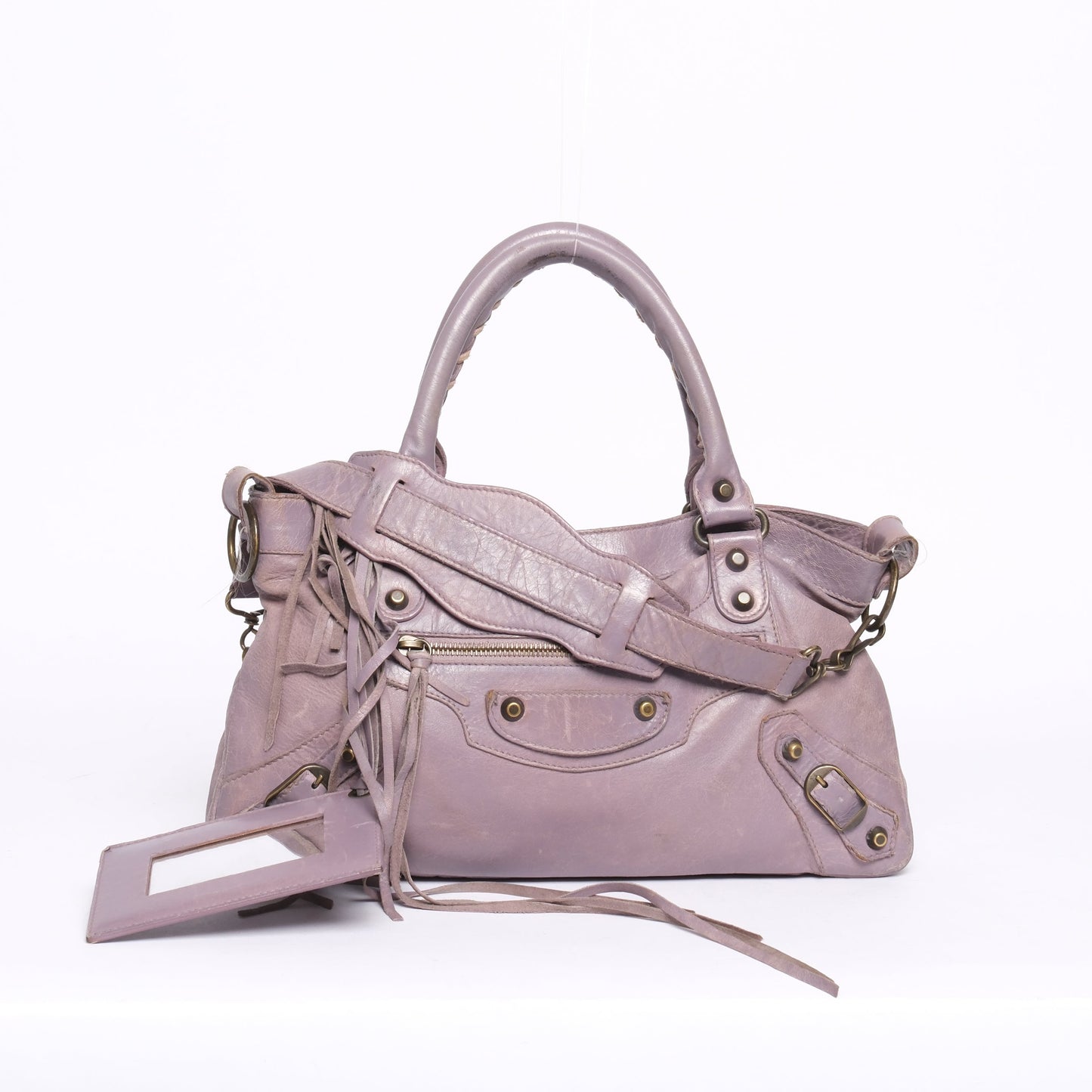 Balenciaga Lilac Leather "First" City Bag