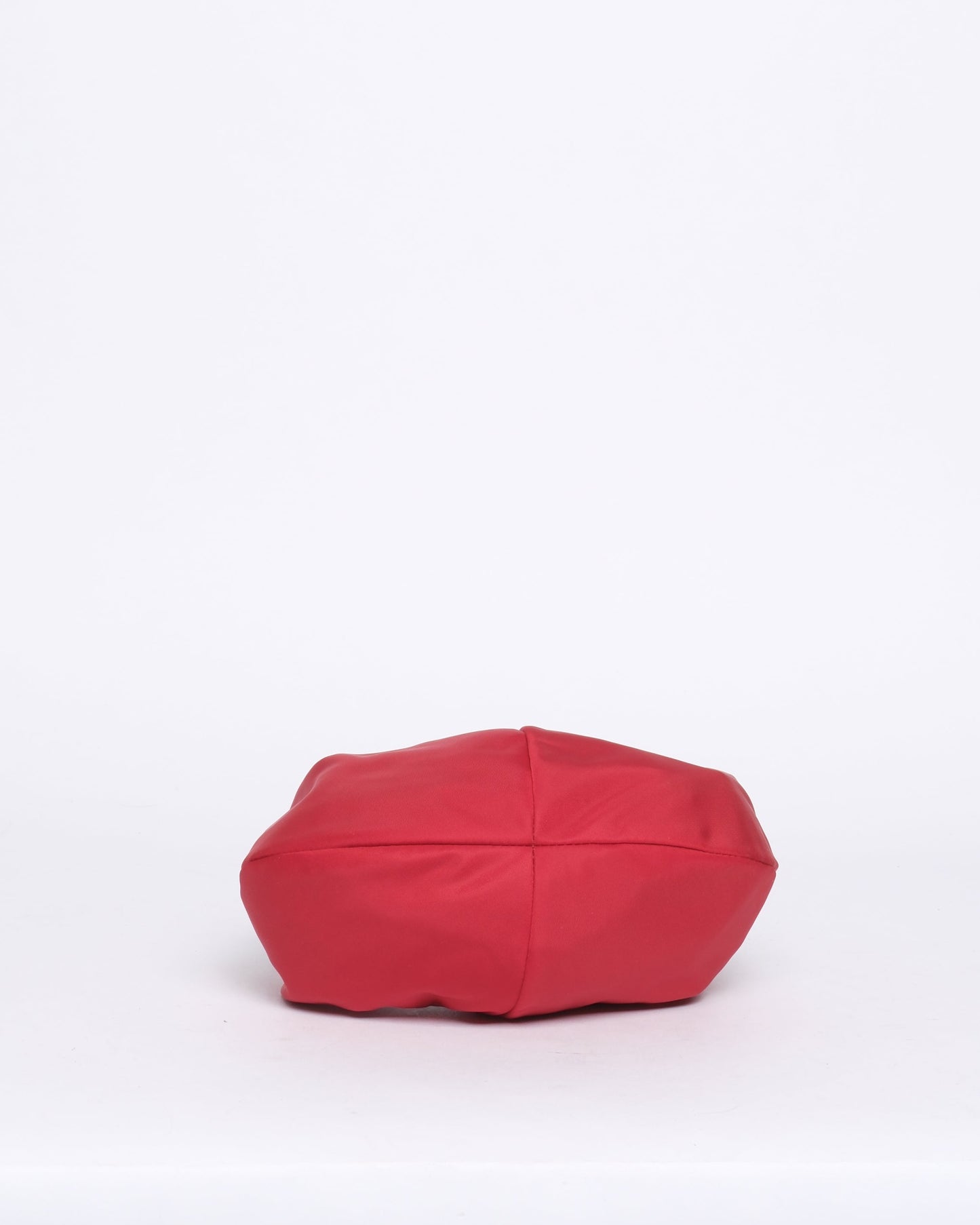 Prada Red Nylon Tessuto Mini Clip Top Handle Bag