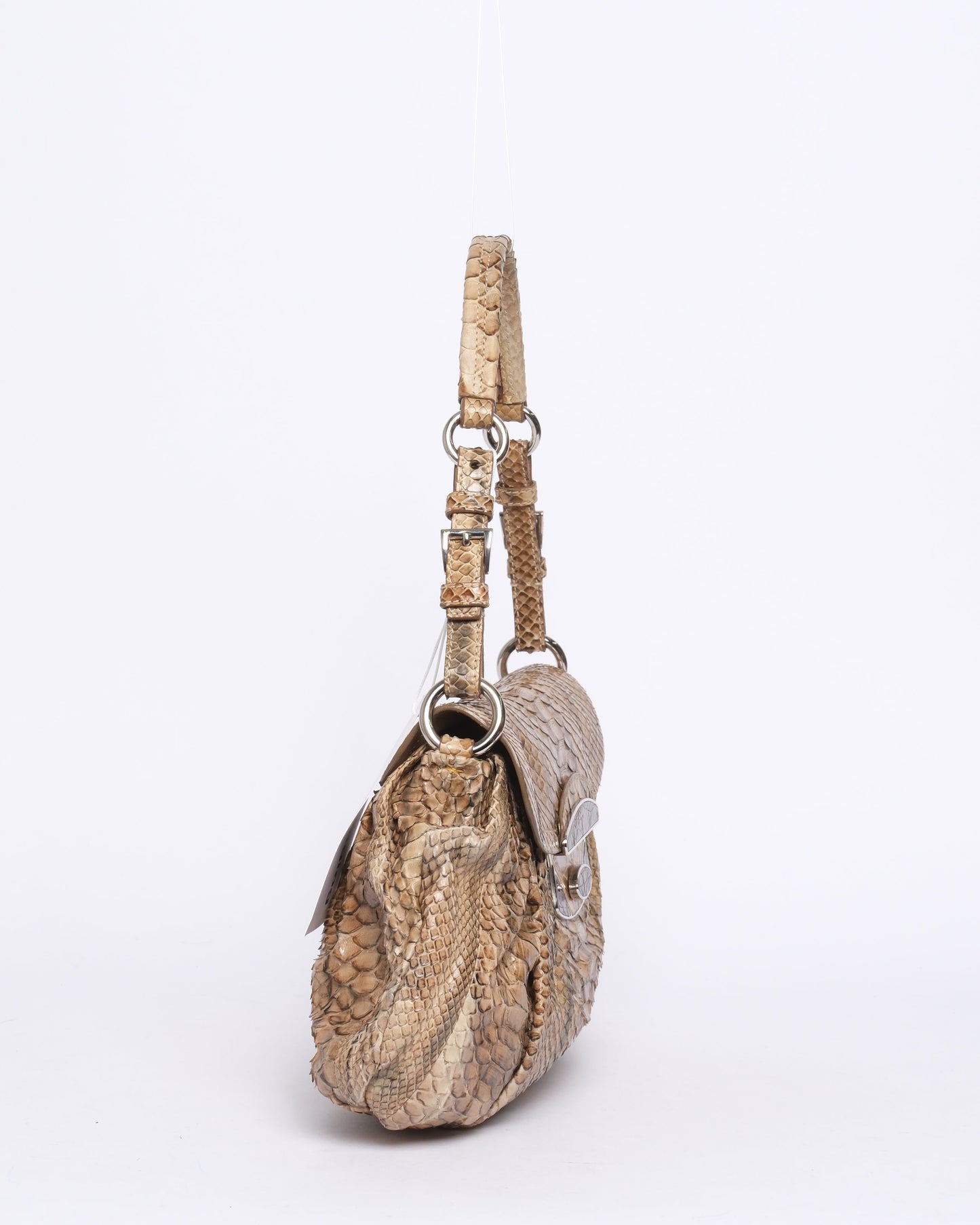 Prada Brown Python Leather Shoulder Bag