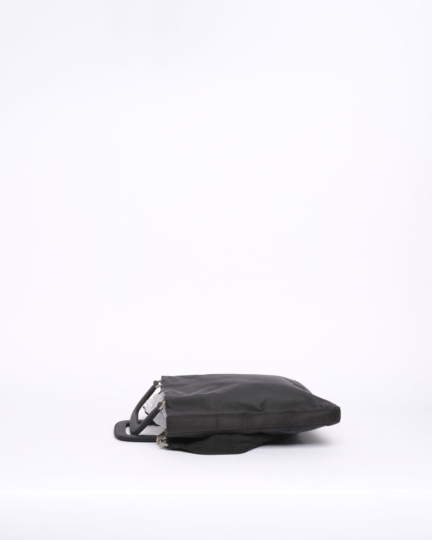Prada Black Nylon Top Handle 2-Way Bag
